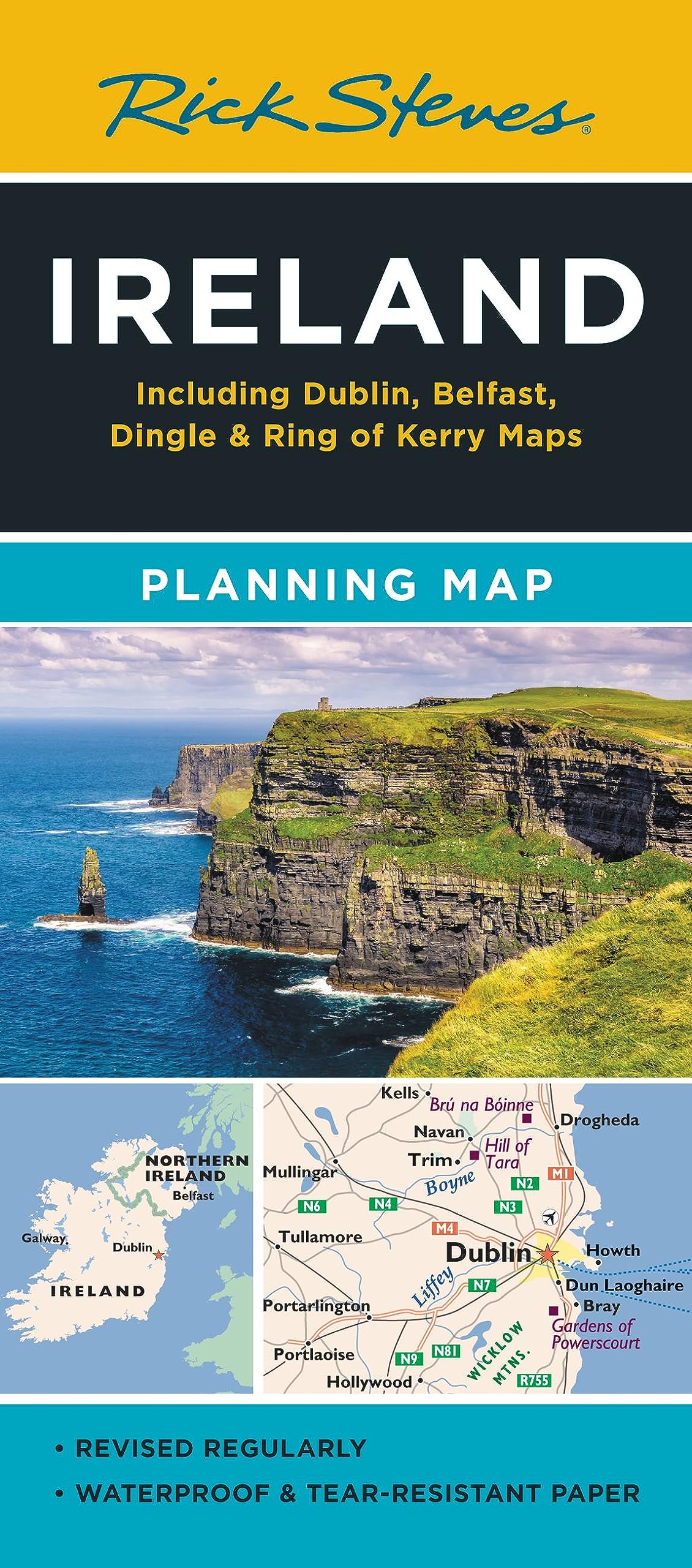 Rick Steves Ireland Planning Map: Including Dublin, Belfast, Dingle & Ring of Kerry Maps Leisure, Home & Garden