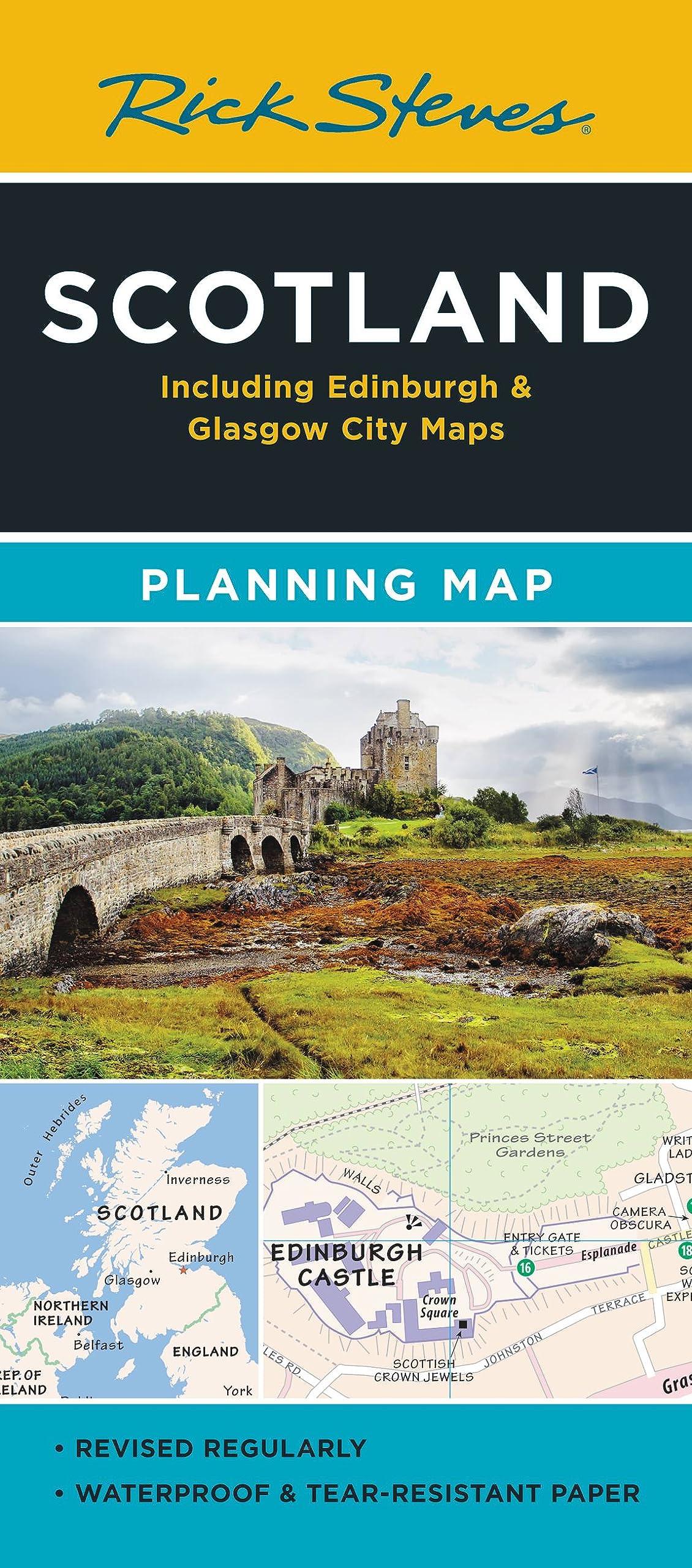 Rick Steves Scotland Planning Map: Including Edinburgh & Glasgow City Maps Stationery