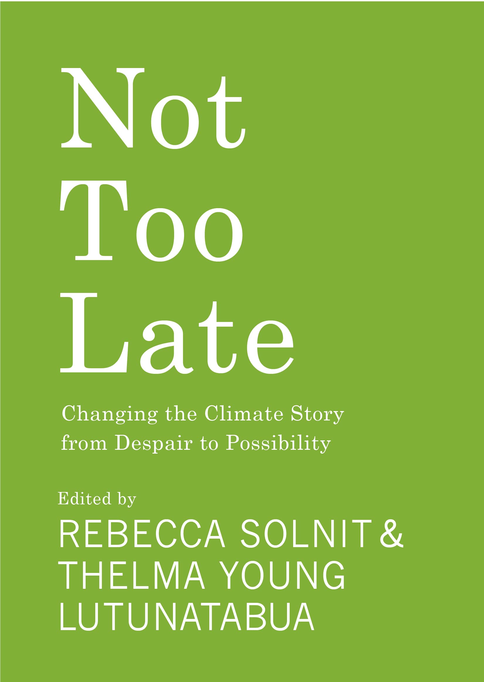 Not Too Late Books