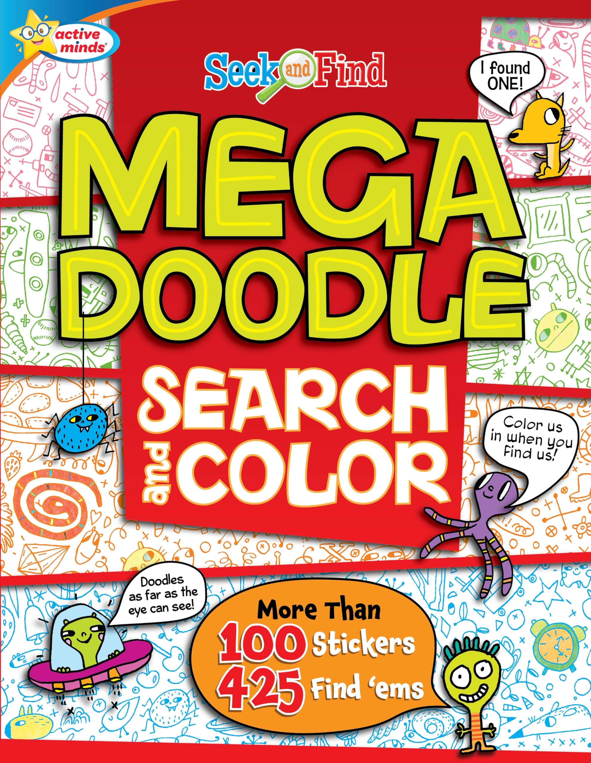 Mega Doodle Search and Color: Seek and Find Activity Book Children's books
