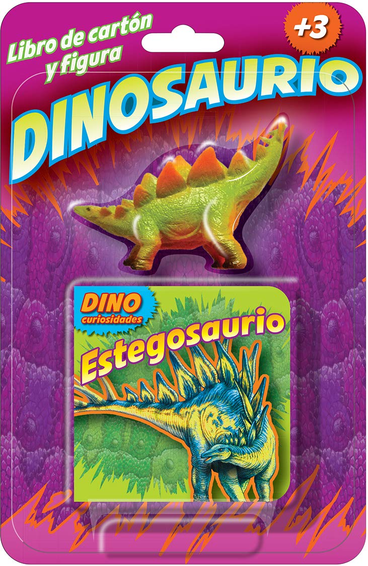 ESTEGOSAURIO LIBRO DE CARTON Y FIGURA DINOSAURIO book