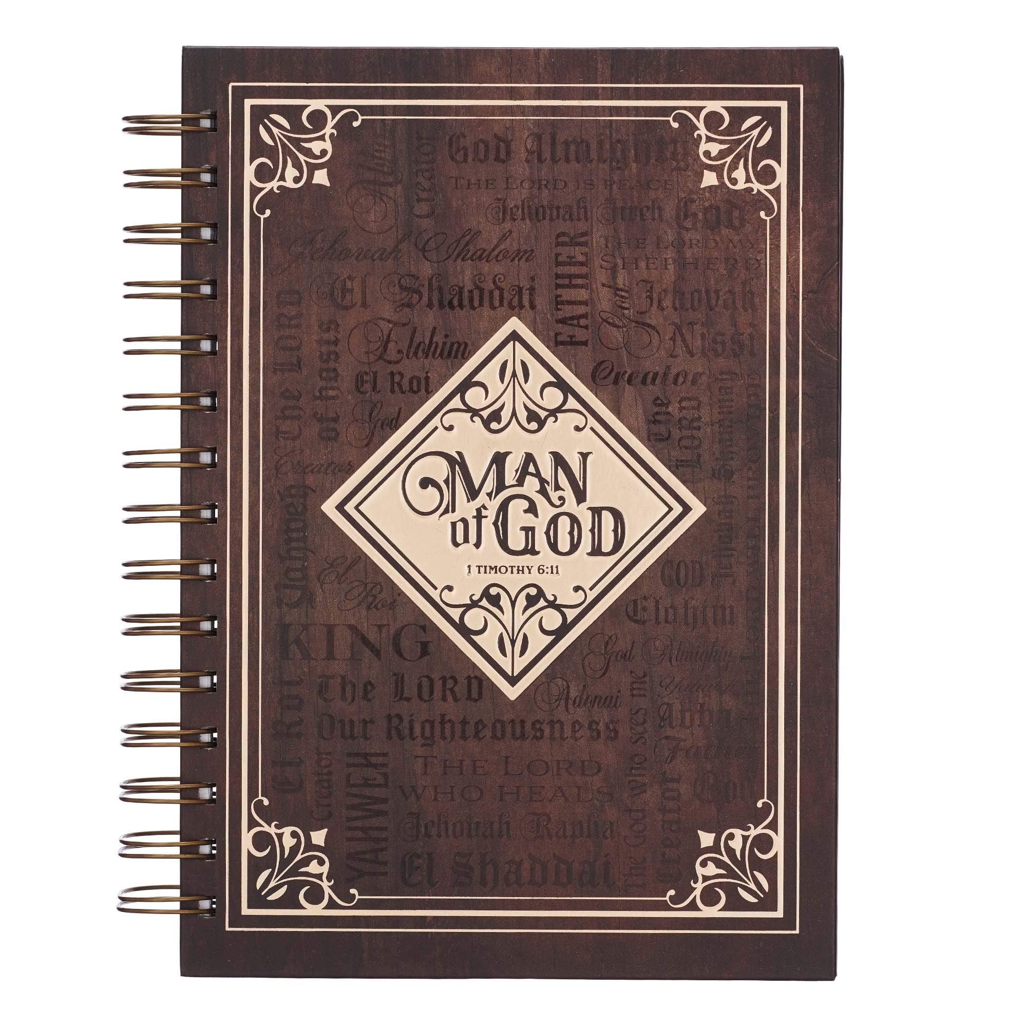 Journal Wirebound Large Man of God Social Sciences