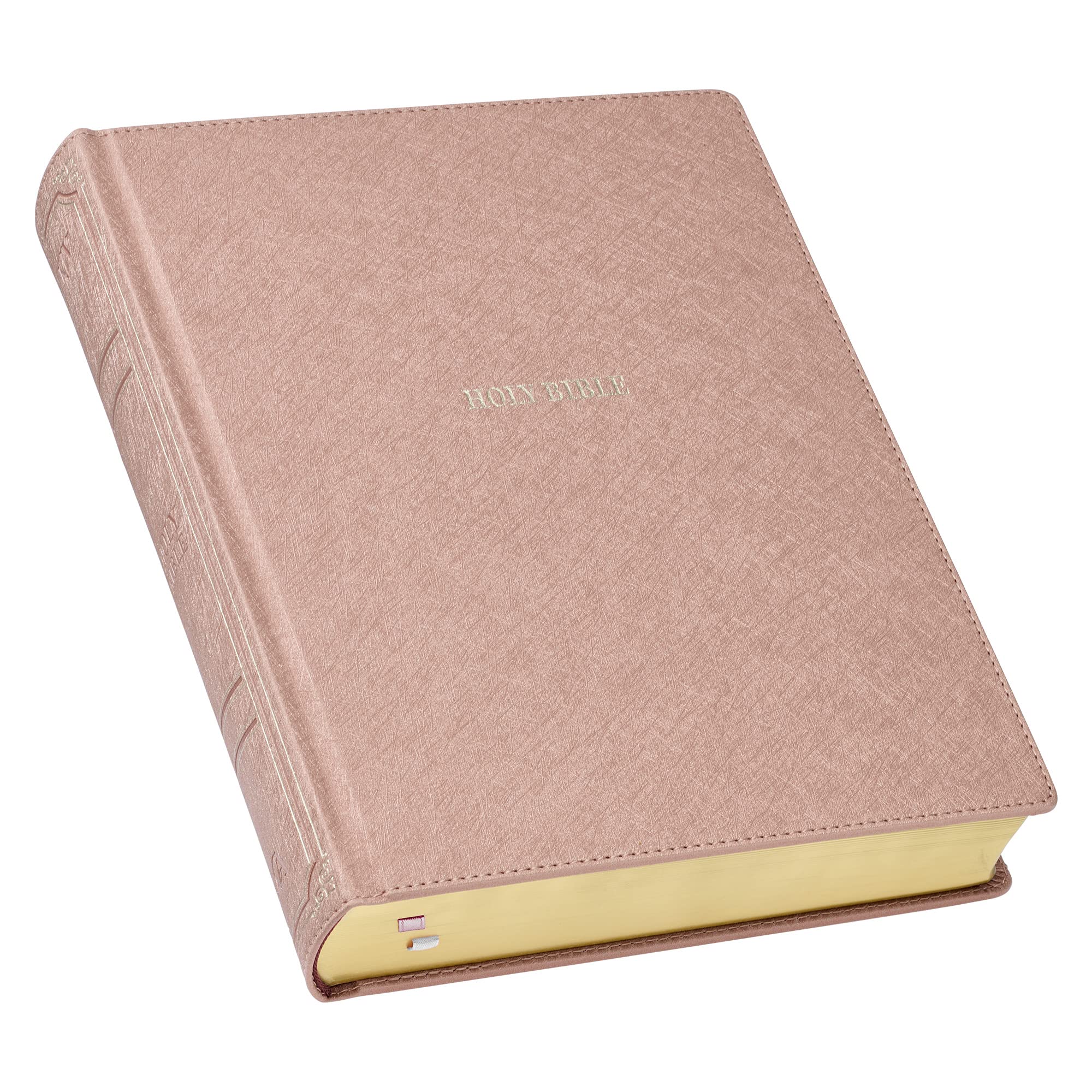 KJV Holy Bible, Large Print Note-Taking Bible, Faux Leather Hardcover - King James Version, Pearlescent Mauve Religion & Esotericism
