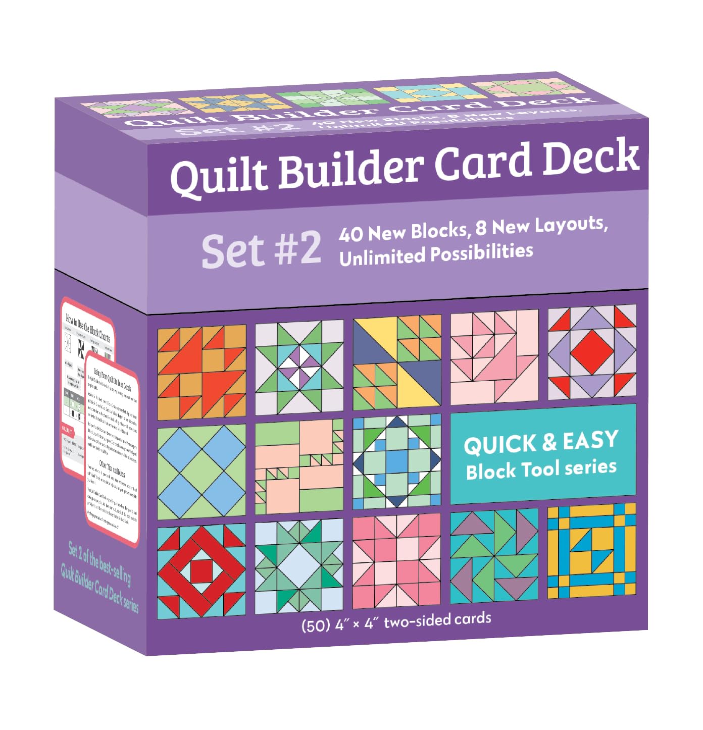 Quilt Builder Card Deck Set: 40 New Blocks, 8 New Layouts, Unlimited Possibilities (2) book