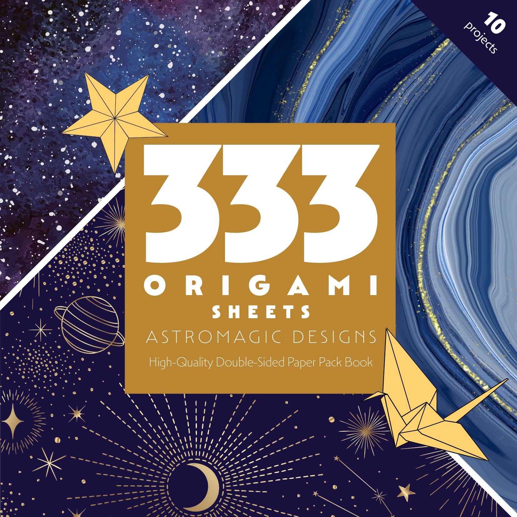 333 Origami Sheets Astromagic Designs: High-quality Double-sided Paper Pack Book Hobbies & Crafts