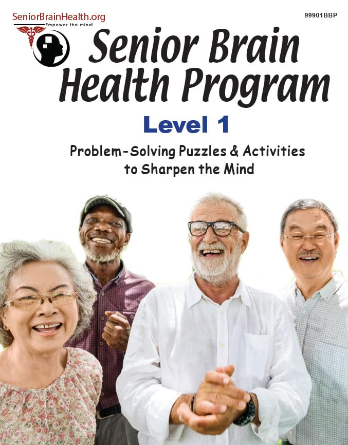 Senior Brain Health Program Level 1 Activity Color Workbook - Problem-Solving Puzzles & Activities to Sharpen the Mind - Better than Crosswords Books