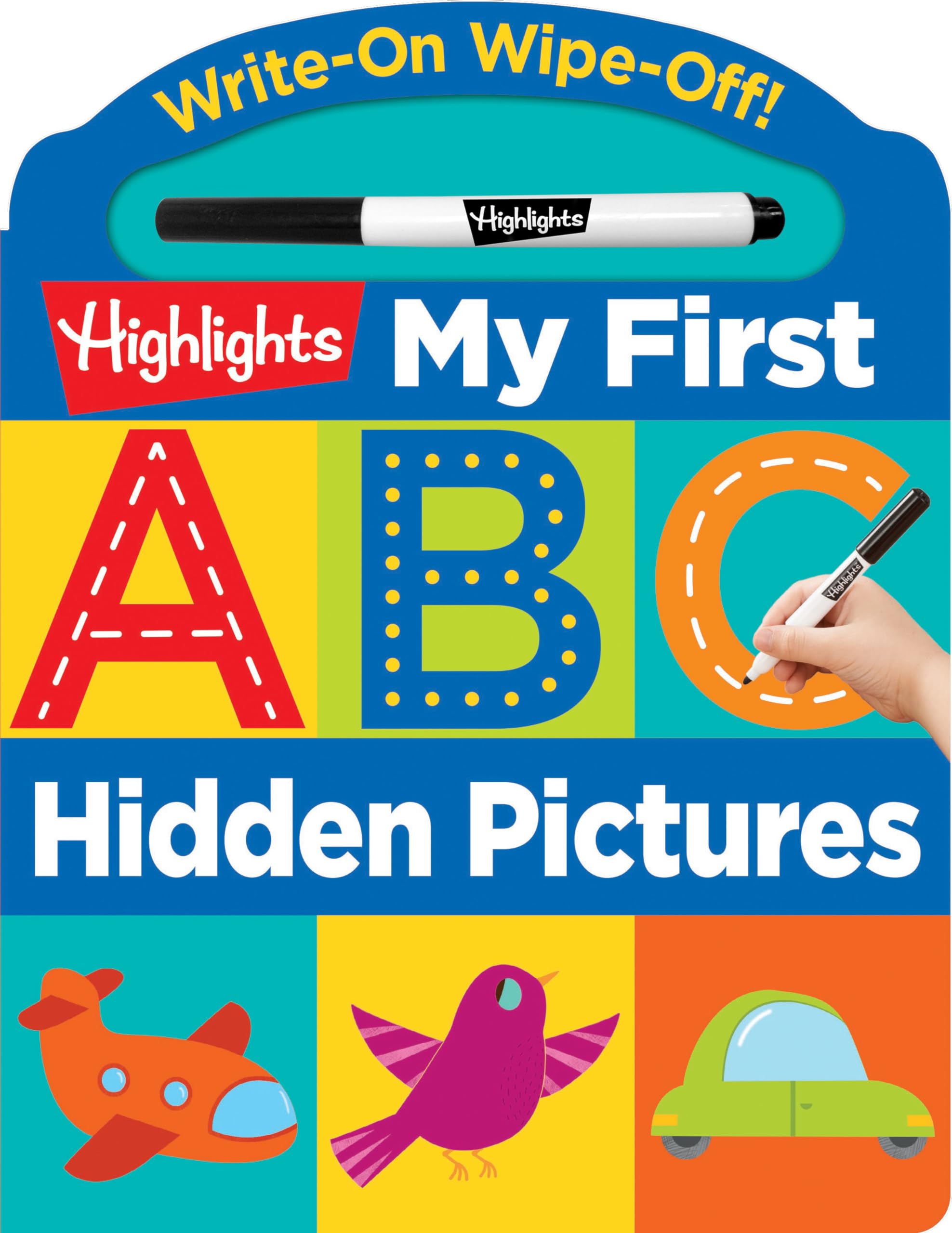 Write-On Wipe-Off My First ABC Hidden Pictures (Highlights My First Write-On Wipe-Off Board Books) Non-fiction