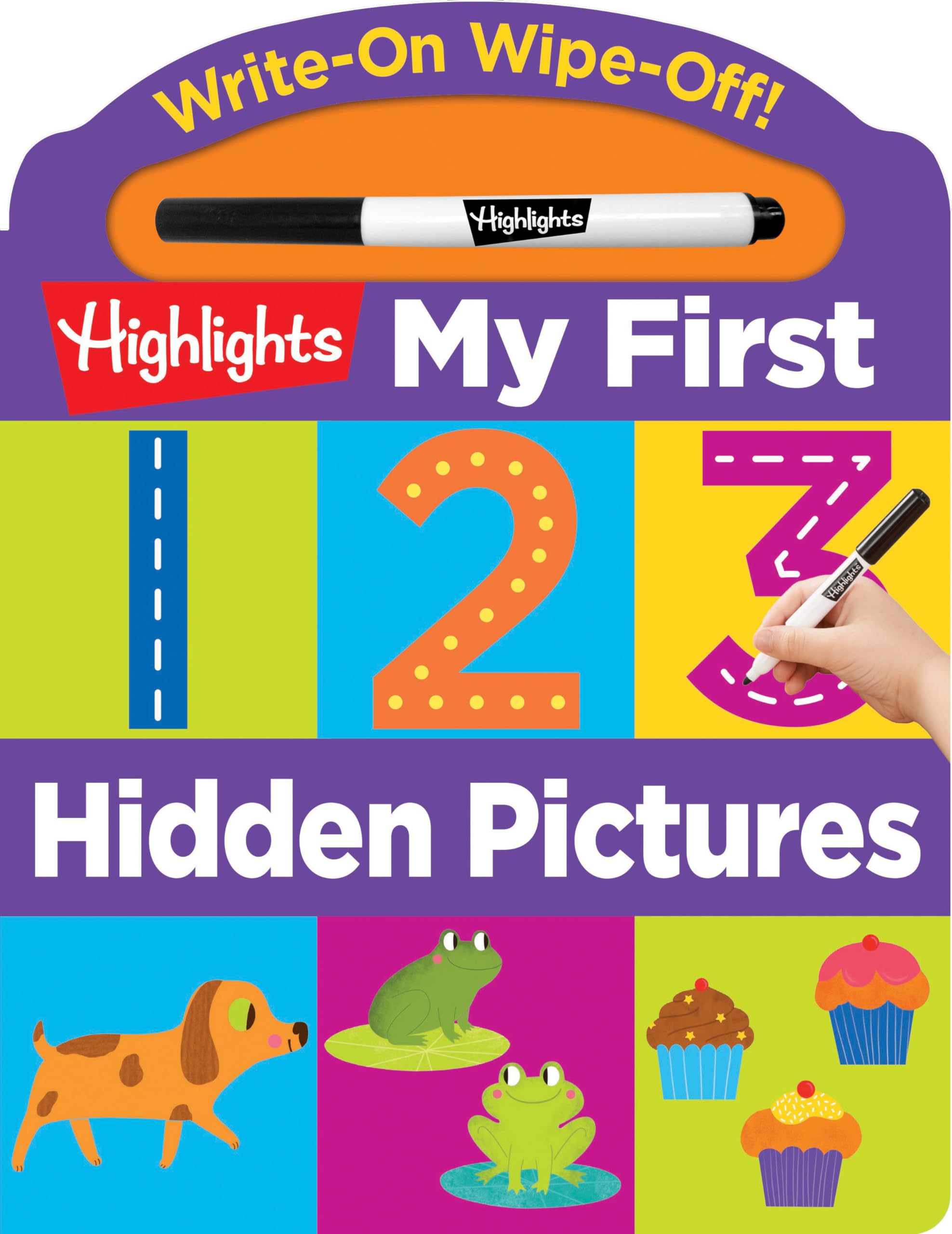 Write-On Wipe-Off My First 123 Hidden Pictures (Highlights My First Write-On Wipe-Off Board Books) Non-fiction