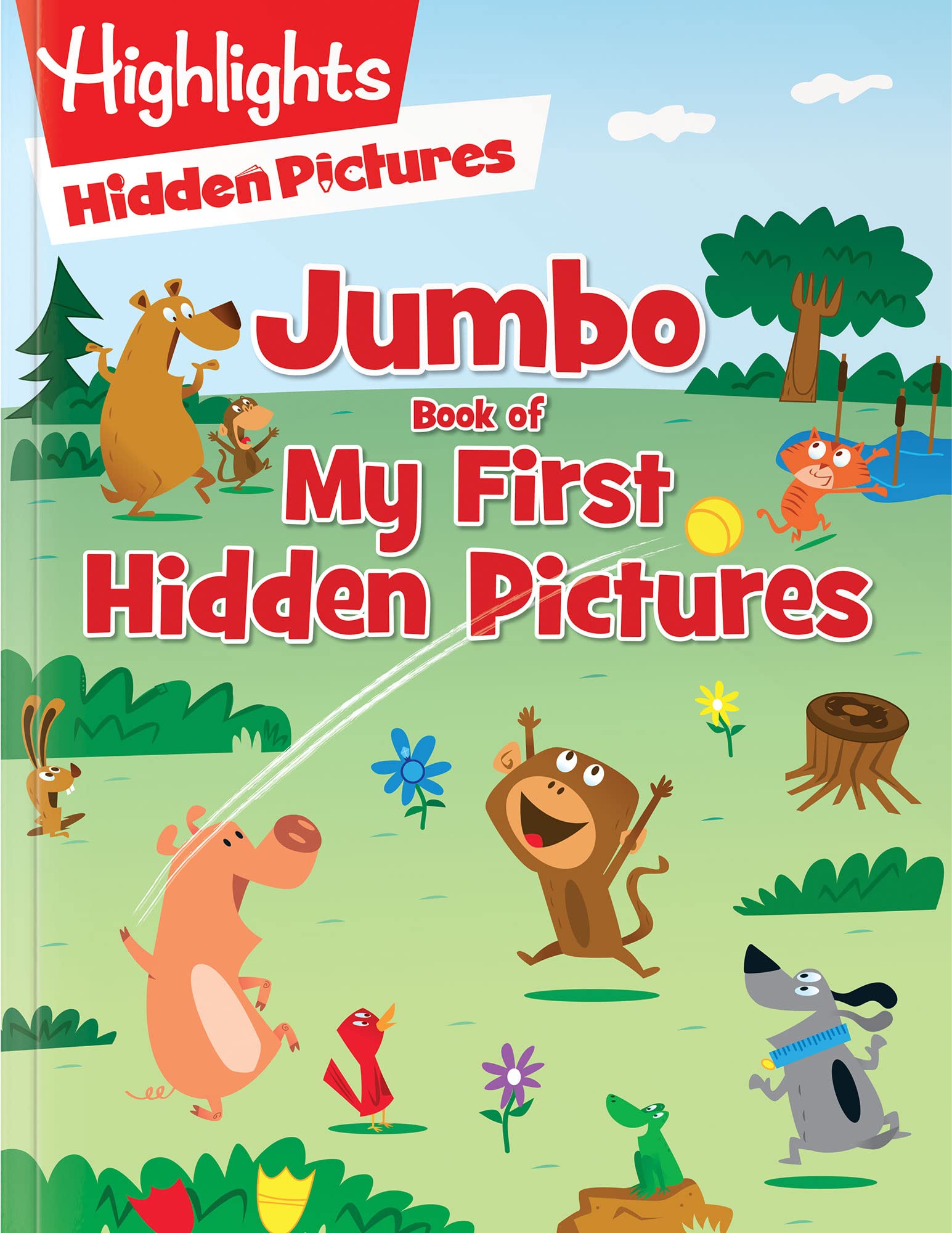 Jumbo Book of My First Hidden Pictures: 115+ Hidden Pictures Puzzles in Highlights Activity Book, Seek and Find Puzzles for Kids 3+ (Highlights Jumbo Books & Pads) Tiptoi & Games