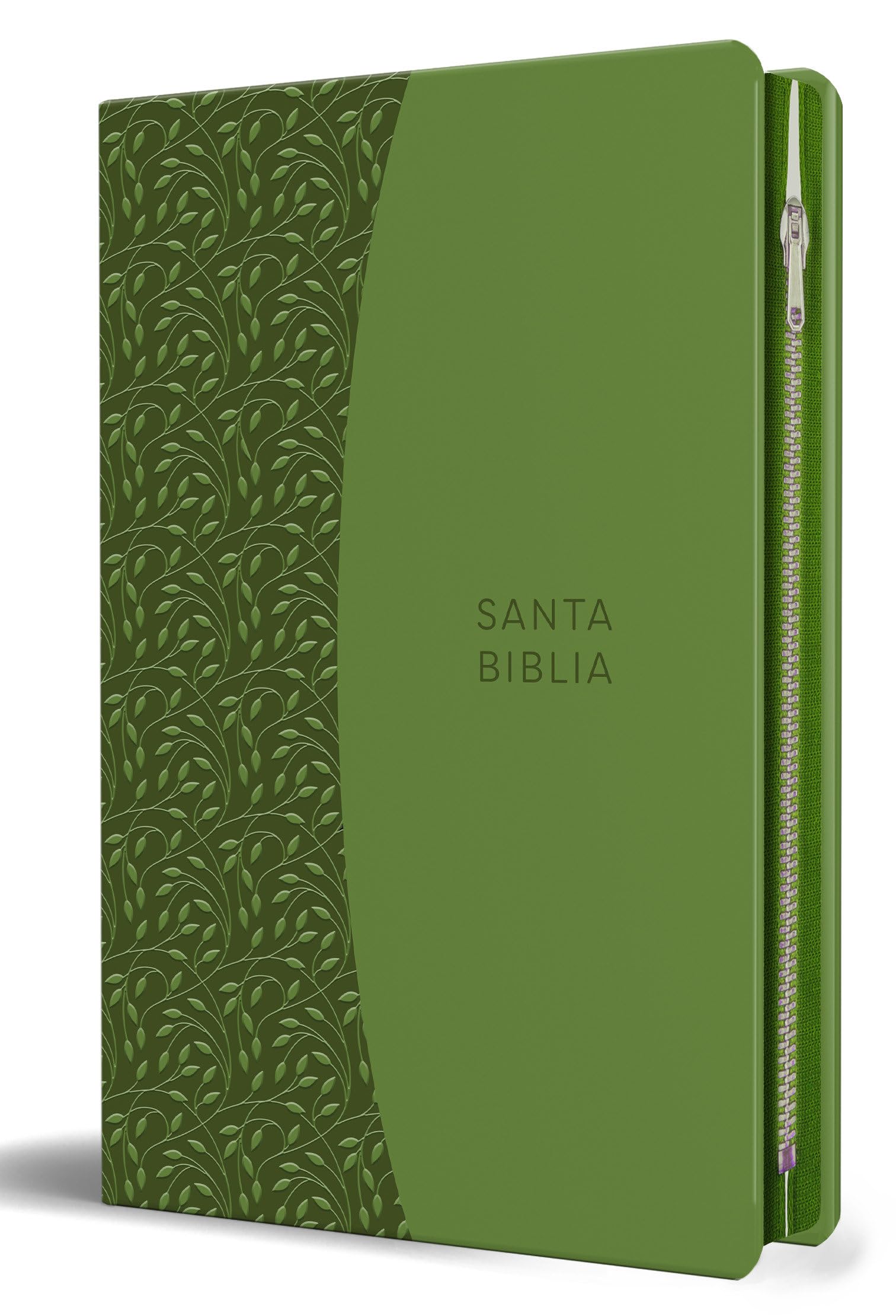 Biblia Reina Valera 1960 Tamaño grande, letra grande piel verde con cremallera / Spanish Holy Bible RVR 1960. Large Size, Large Print Green Leather with Zipp Religion & Esotericism