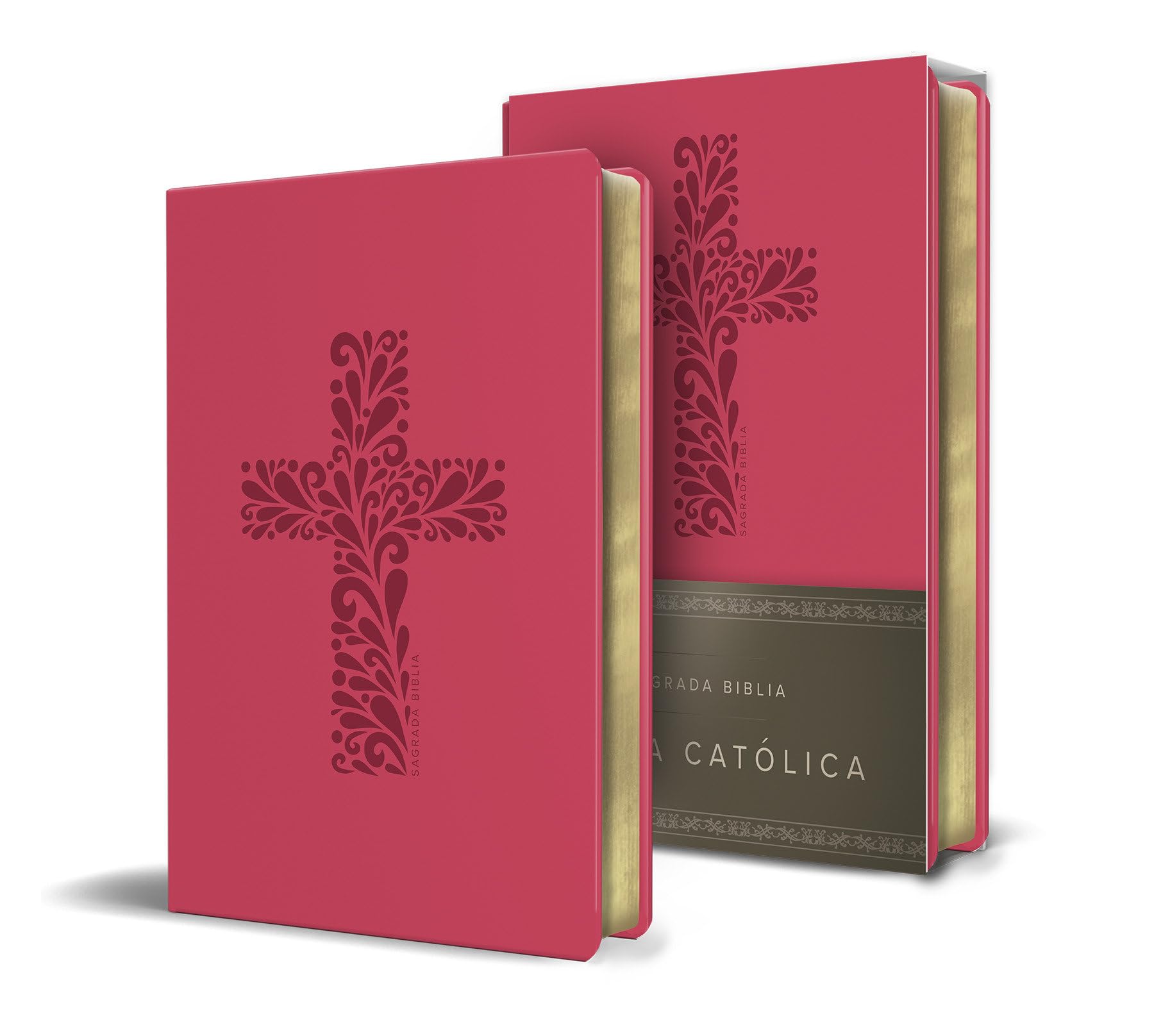 Biblia Católica En Español. Símil Piel Fucsia, Tamaño Compacto / Catholic Bible. Spanish-Language, Leathersoft, Fuchsia, Compact Religion & Esotericism