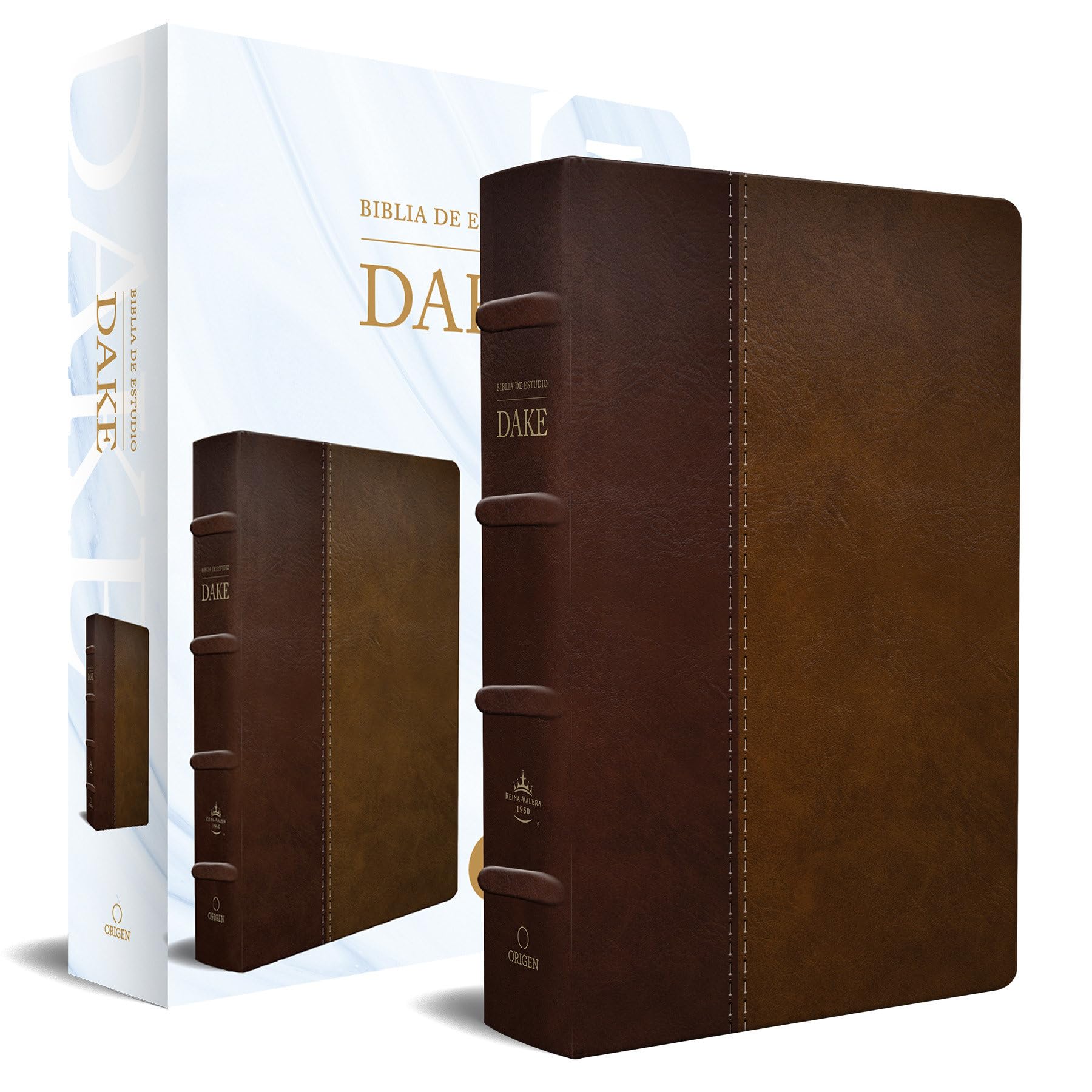 RVR 1960 Biblia de estudio Dake, tamaño grande, piel duotono marrón / Spanish RV R 1960 Dake Study Bible, Large Size, Duotone Brown Leather: ... grande, / RVR 1960, Duotone Brown, Leather Religion & Esotericism
