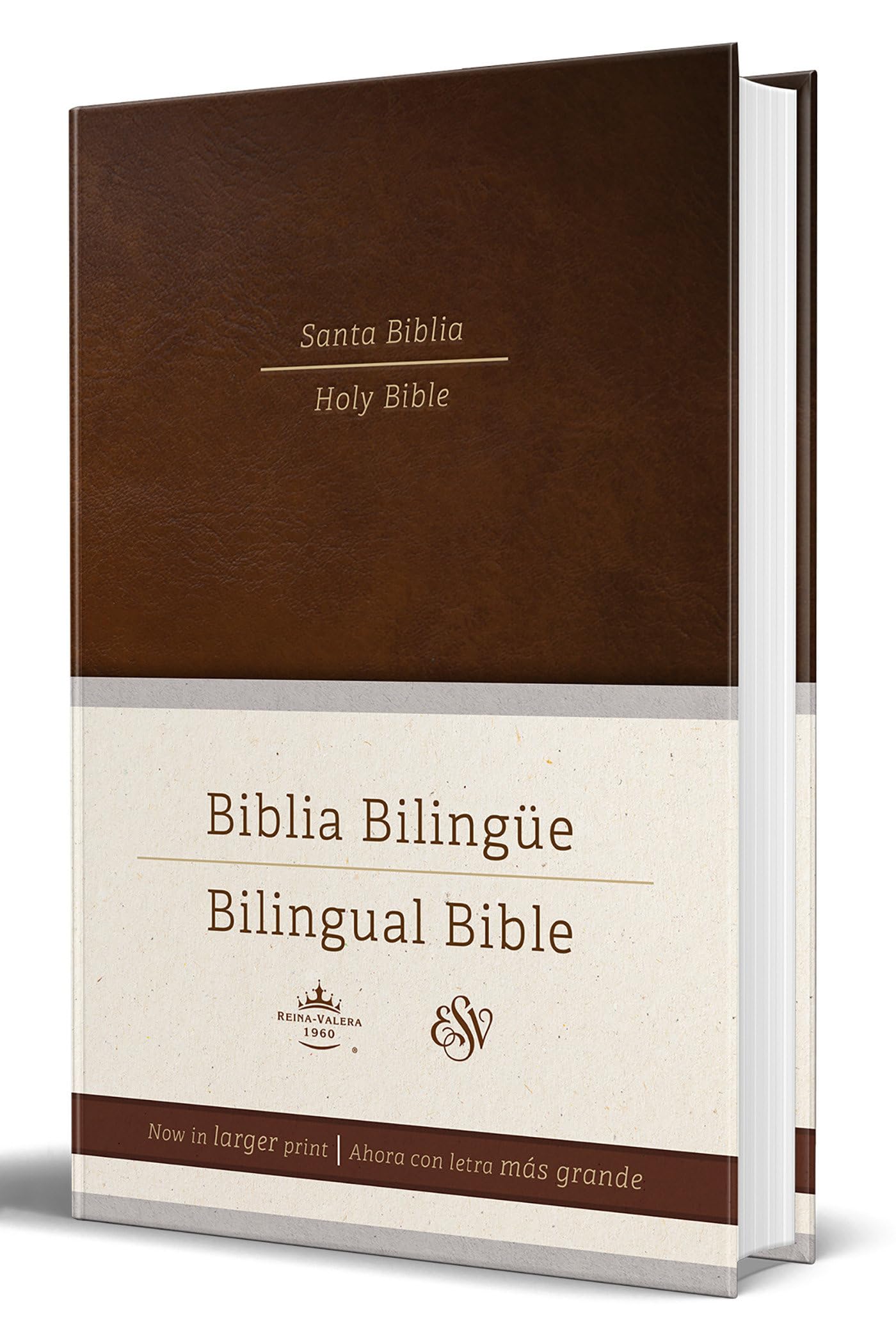 Biblia Bilingüe Reina Valera 1960/ ESV Spanish/English Parallel Bible (English a nd Spanish Edition): Brown Hardcover Religion & Esotericism