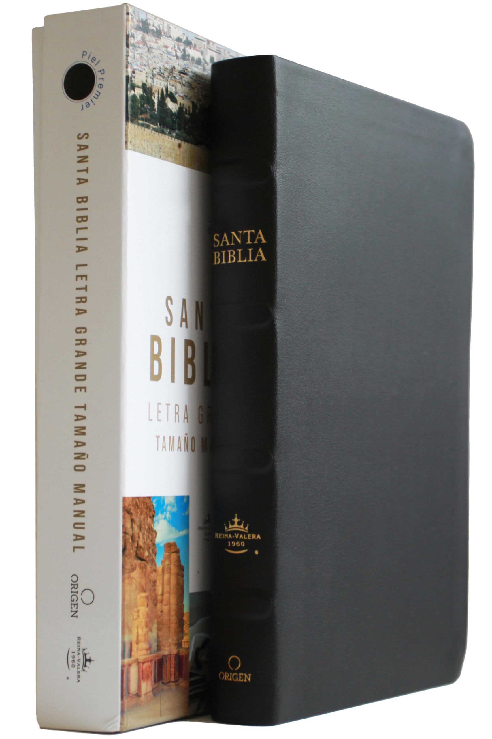 Biblia RVR 1960 letra grande tamaño manual, Piel Premier negro / Spanish Bible RVR 1960 Handy Size Large Print Bonded Leather Black: Biblia RVR 1960, ... Black, Handy Size, Words of Christ in Red Religion & Esotericism
