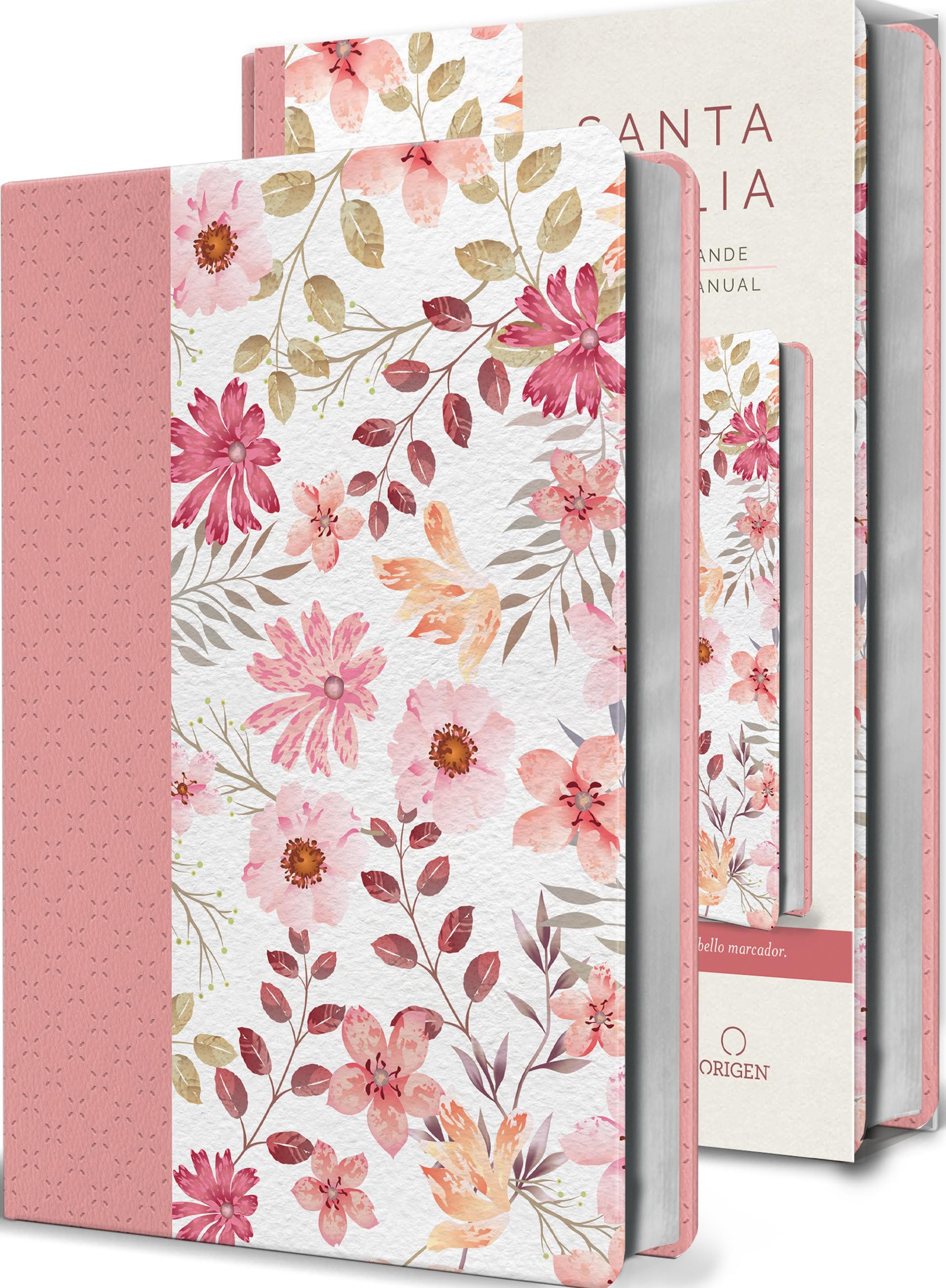 Biblia Reina Valera 1960 Letra Grande. Piel Rosada Con Flores, Tamaño Manual / Spanish Bible Rvr 1960 Large Print. Imitation Pink Leather with Flowers Religion & Esotericism