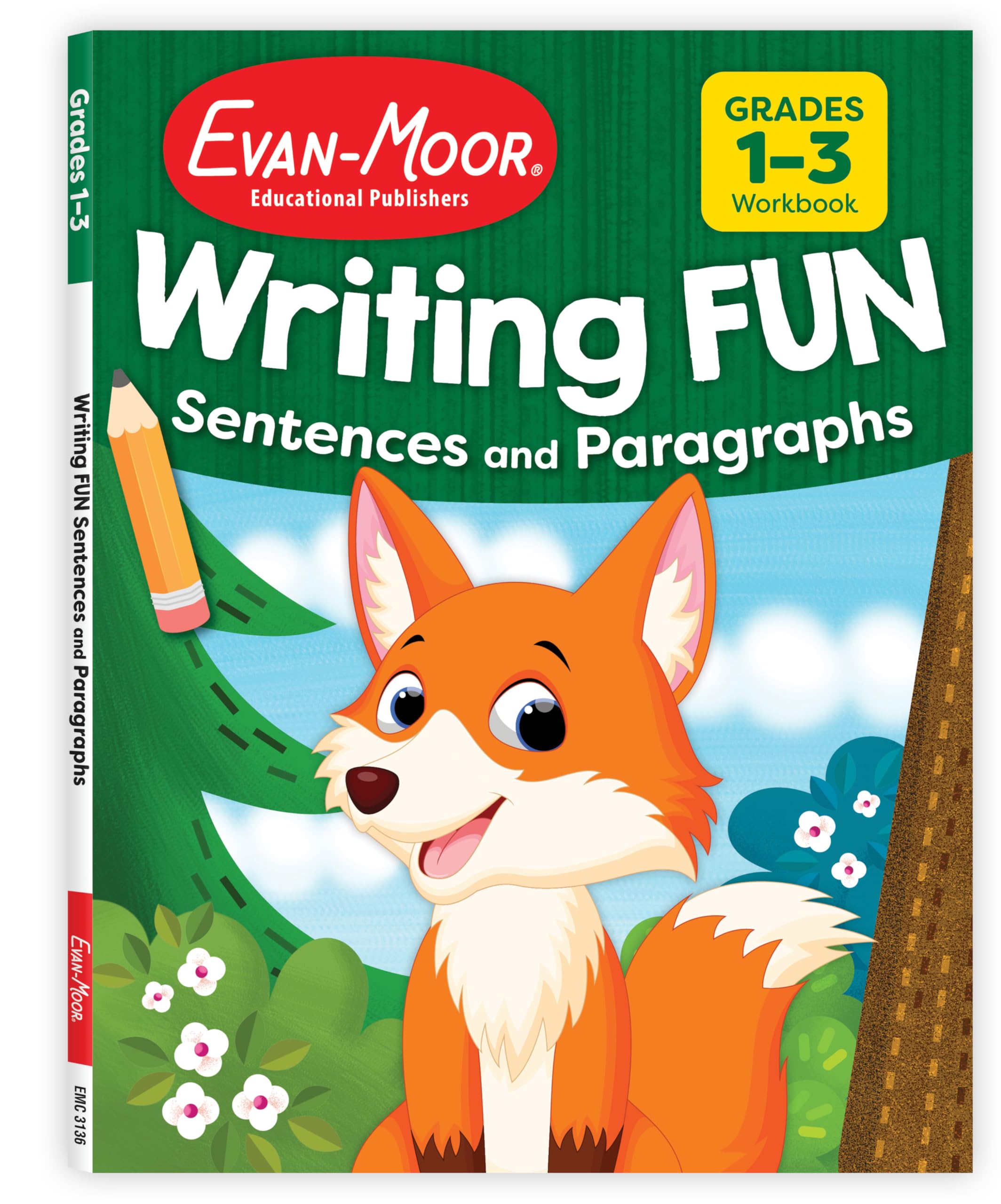 Writing Fun Sentences and Paragraphs, Grade 1 - 3 Workbook Tiptoi & Games