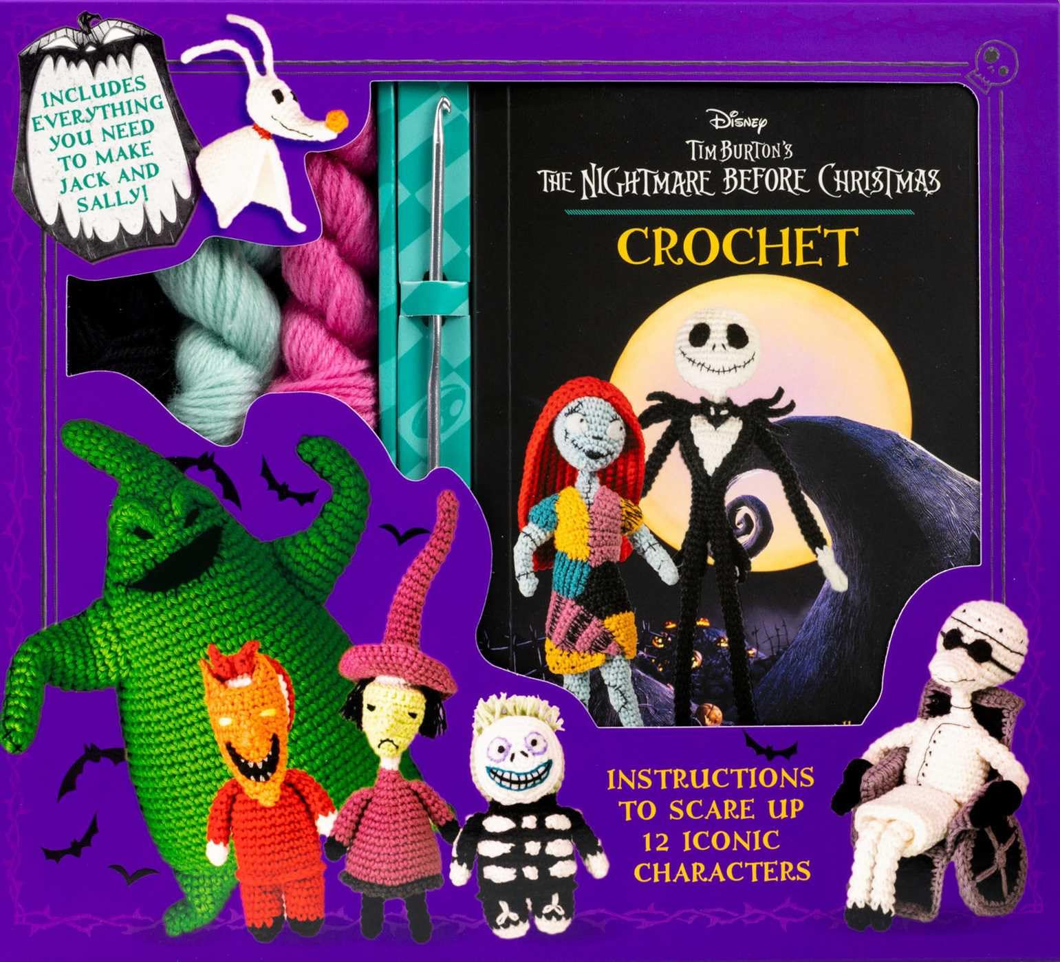 Disney Tim Burton's: The Nightmare Before Christmas Crochet (Crochet Kits) Hobbies & Crafts