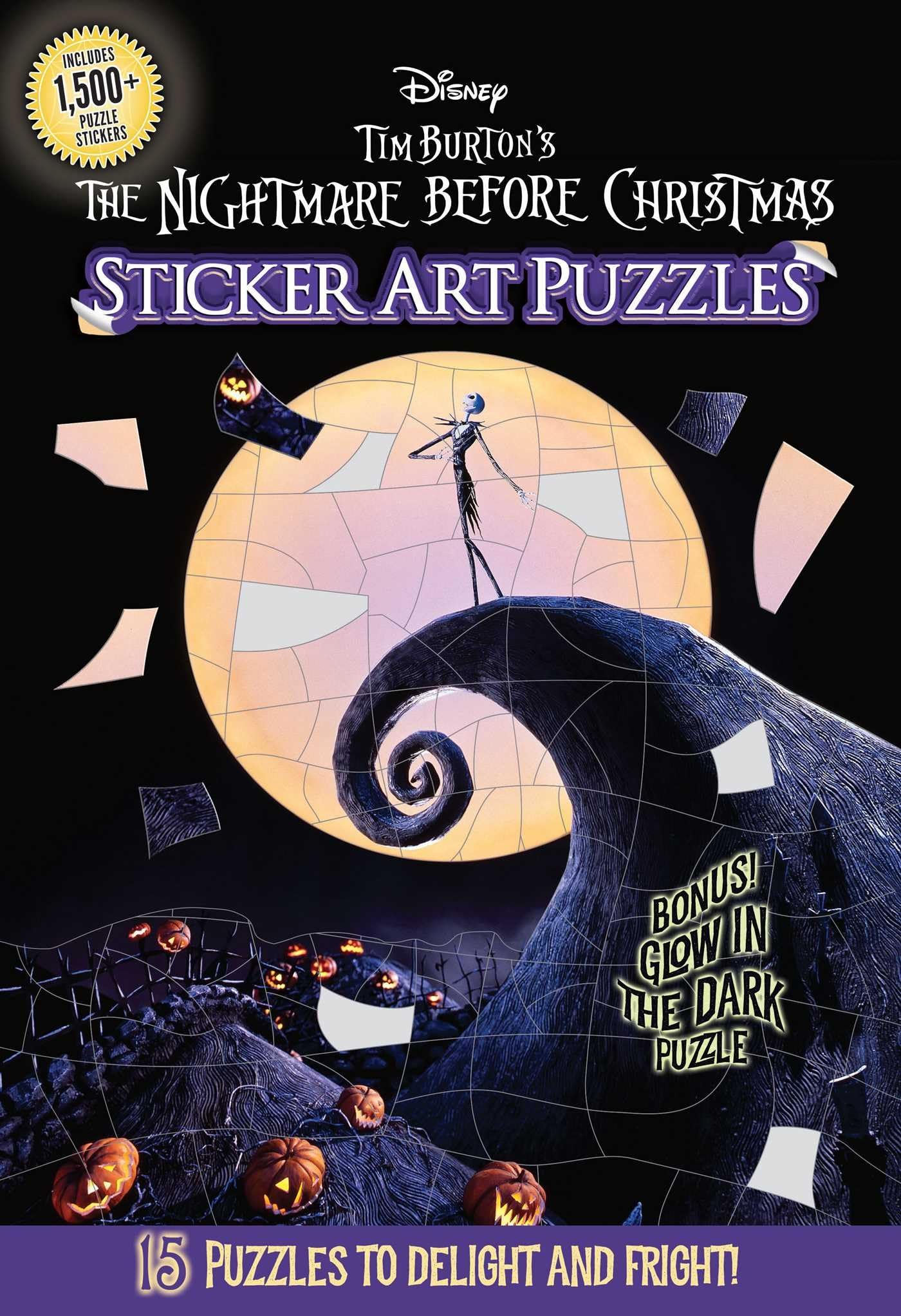 Disney Tim Burton's the Nightmare Before Christmas Sticker Art Puzzles Leisure & Fun