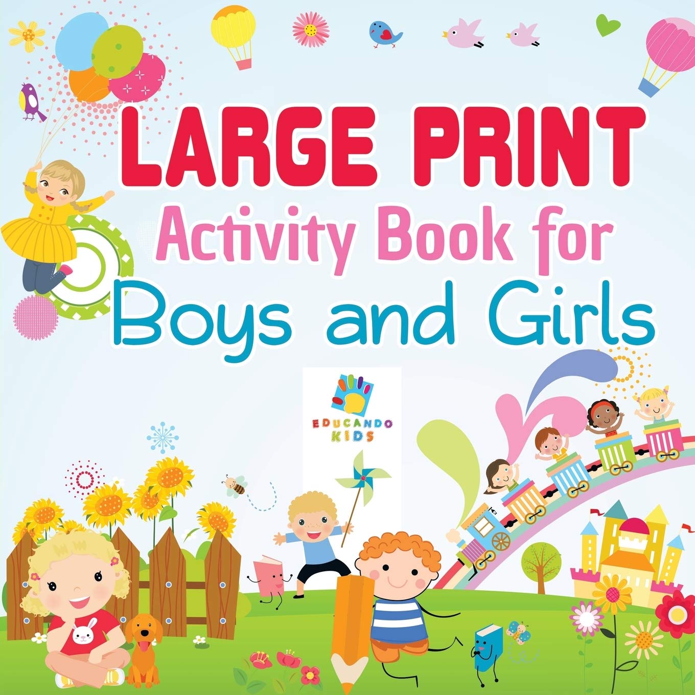 Large Print Activity Book for Boys and Girls Non-fiction