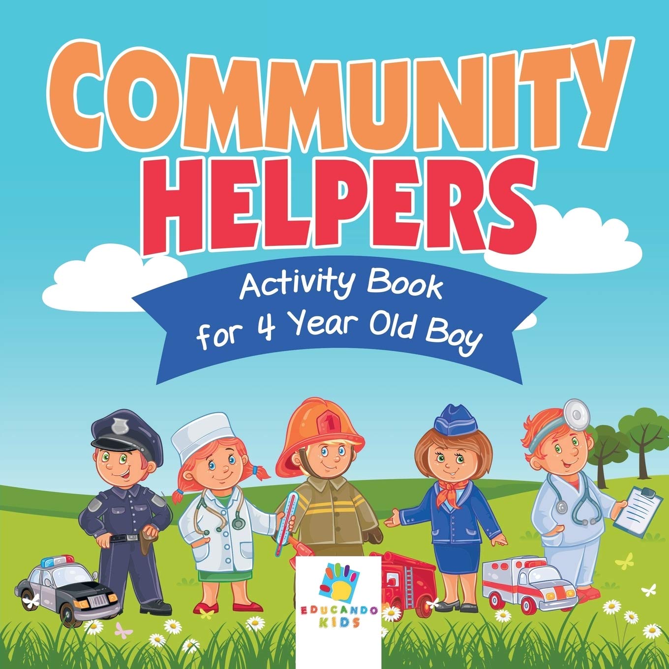 Product Image: Community Helpers Activity Book for 4 Year Old Boy
