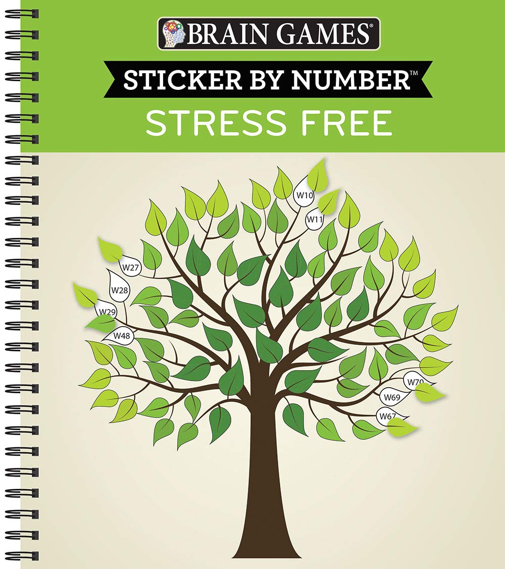 Brain Games - Sticker by Number: Stress Free (28 Images to Sticker) Business, Finance & Career