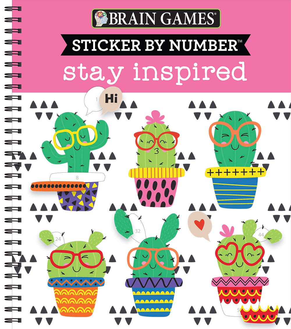 Brain Games - Sticker by Number: Stay Inspired Young adult books