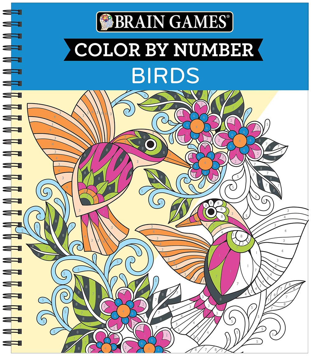 Brain Games - Color by Number: Birds Leisure & Fun