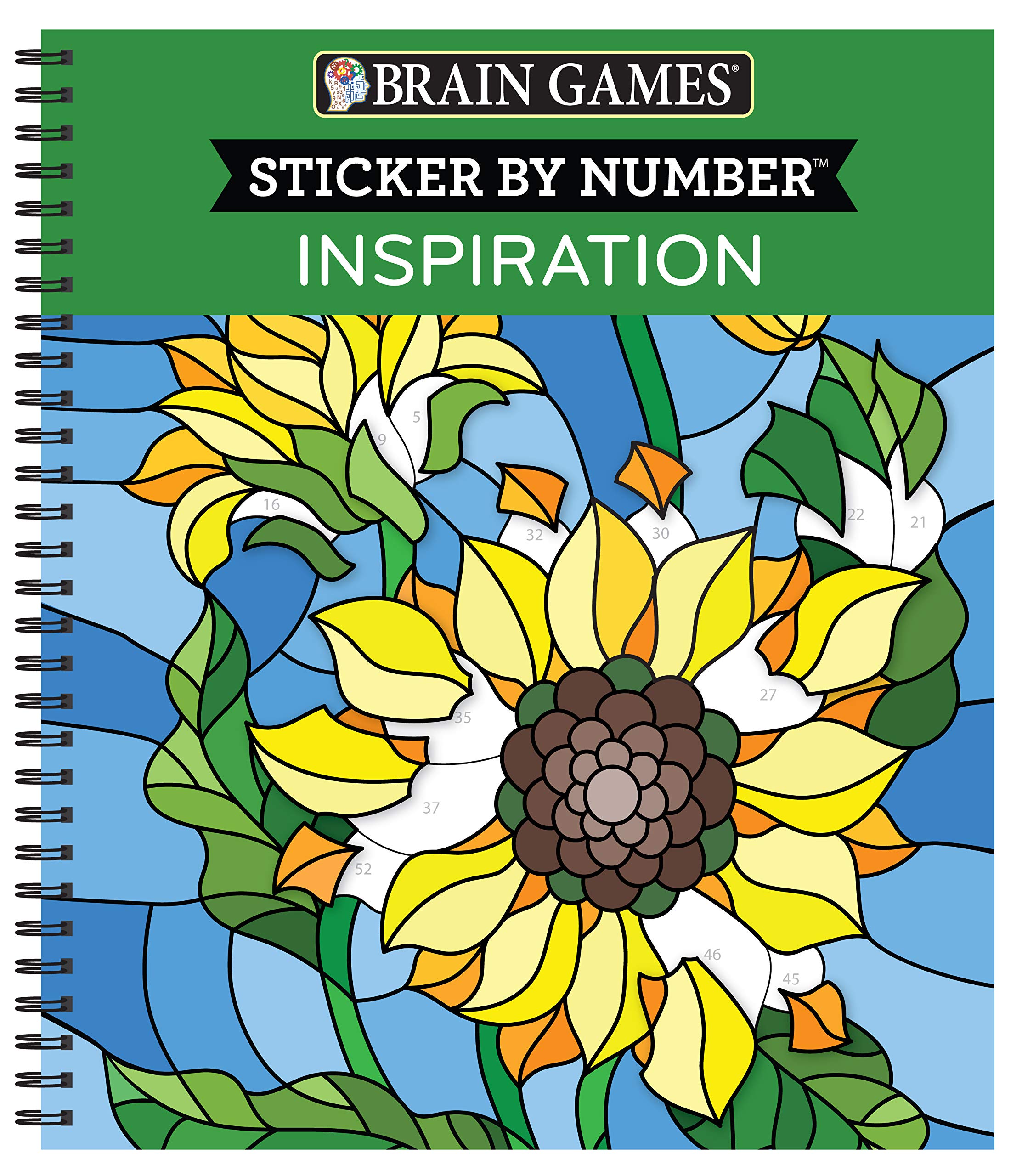 Brain Games - Sticker by Number: Inspiration Hobbies & Crafts