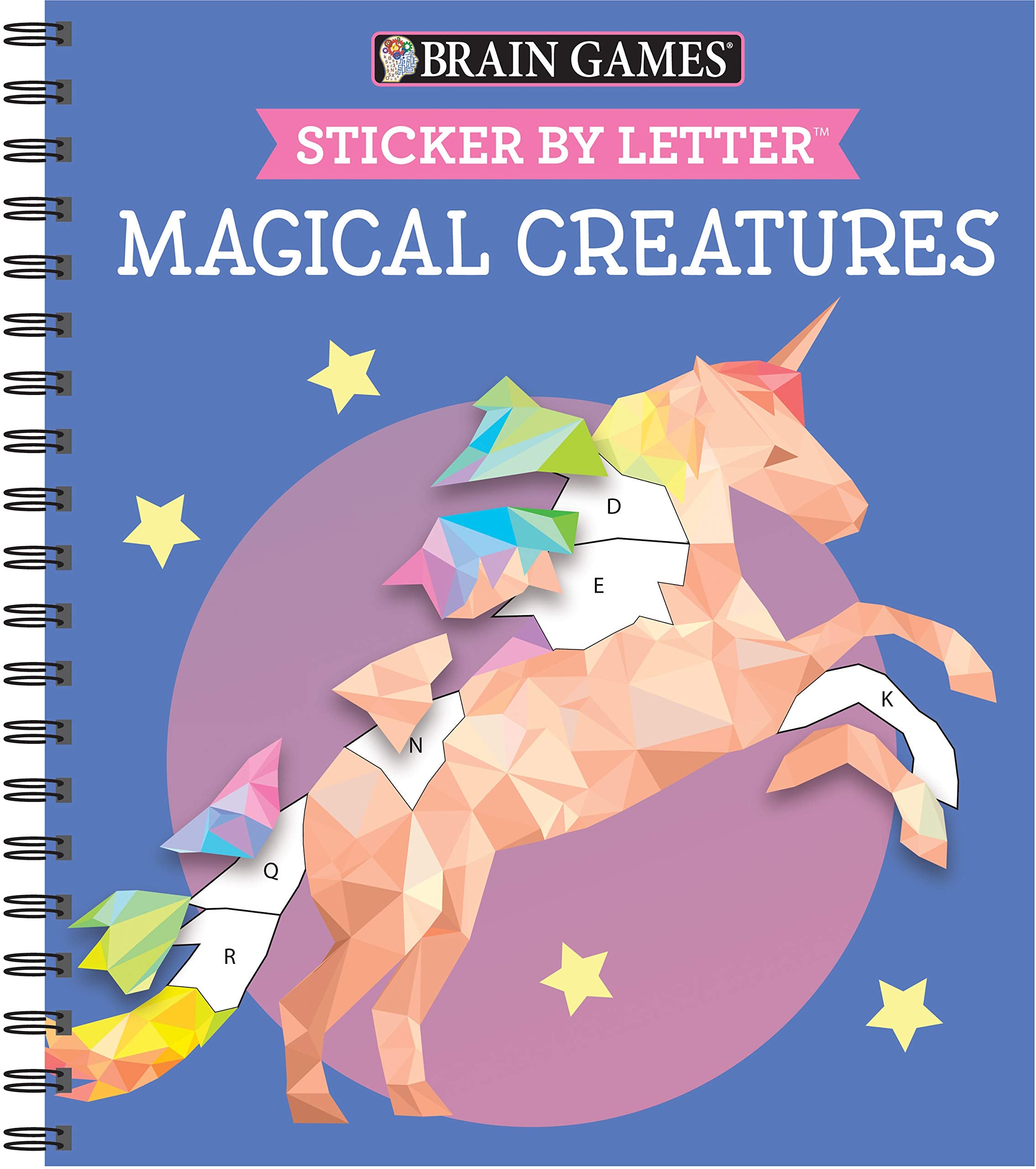 Brain Games - Sticker by Letter: Magical Creatures (Sticker Puzzles - Kids Activity Book) Hobbies & Crafts