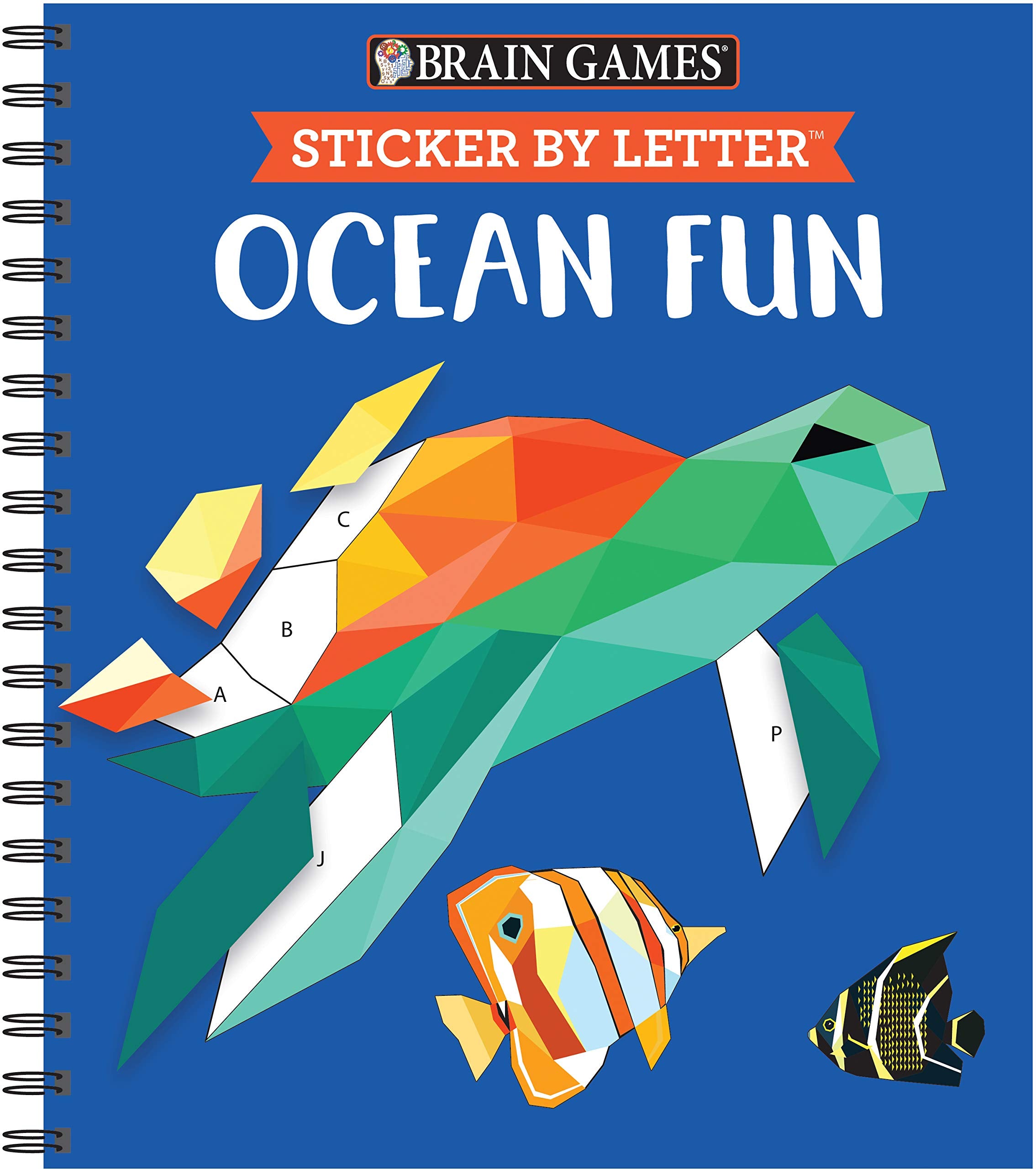 Brain Games - Sticker by Letter: Ocean Fun (Sticker Puzzles - Kids Activity Book) Hobbies & Crafts