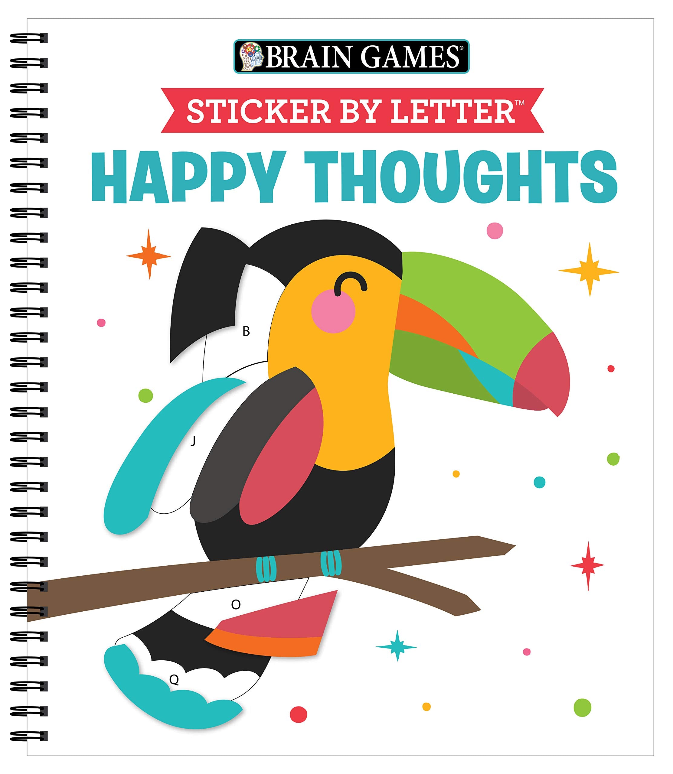 Brain Games - Sticker by Letter: Happy Thoughts Natural Sciences