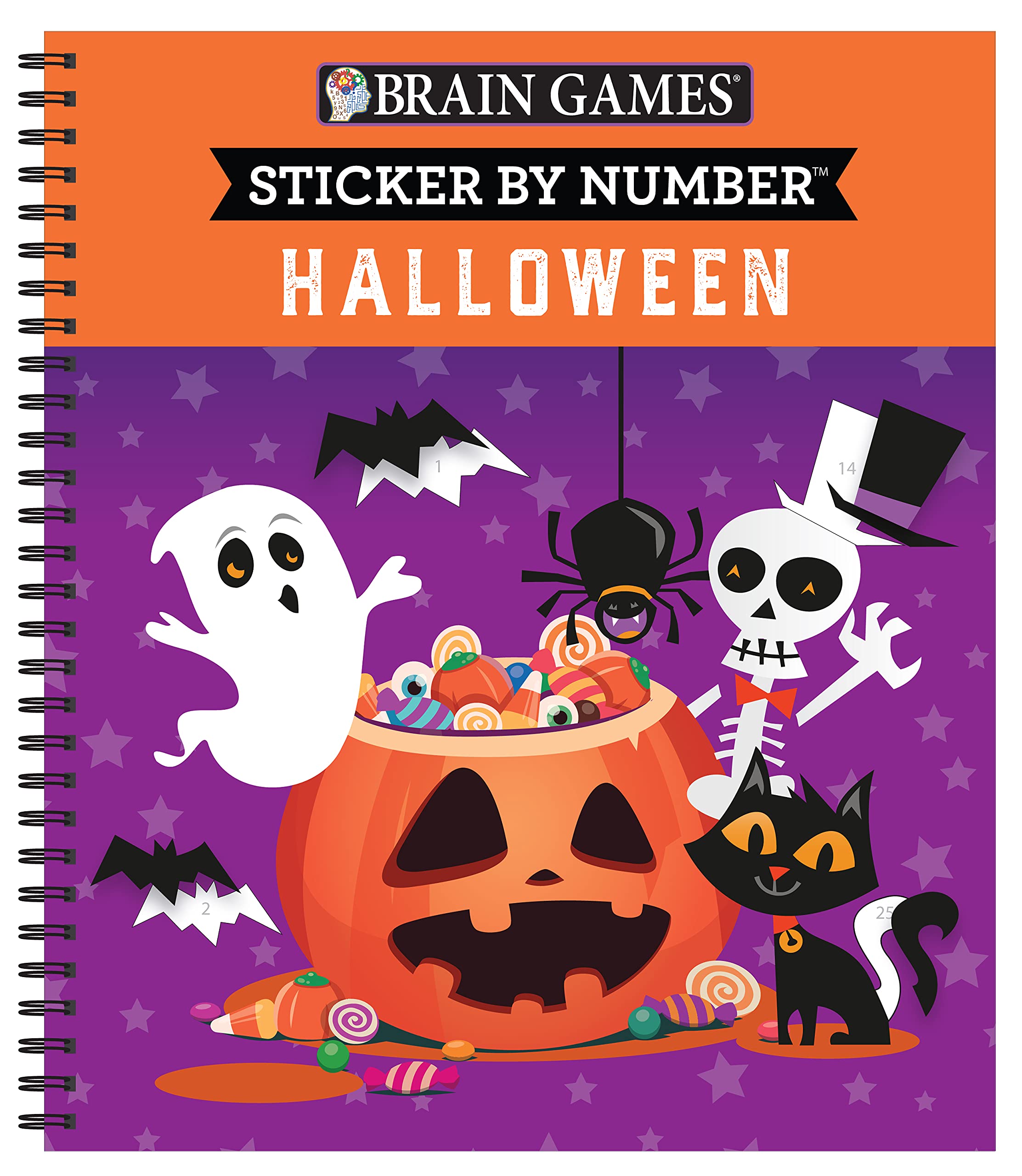 Brain Games - Sticker by Number: Halloween: Volume 1 Non-fiction