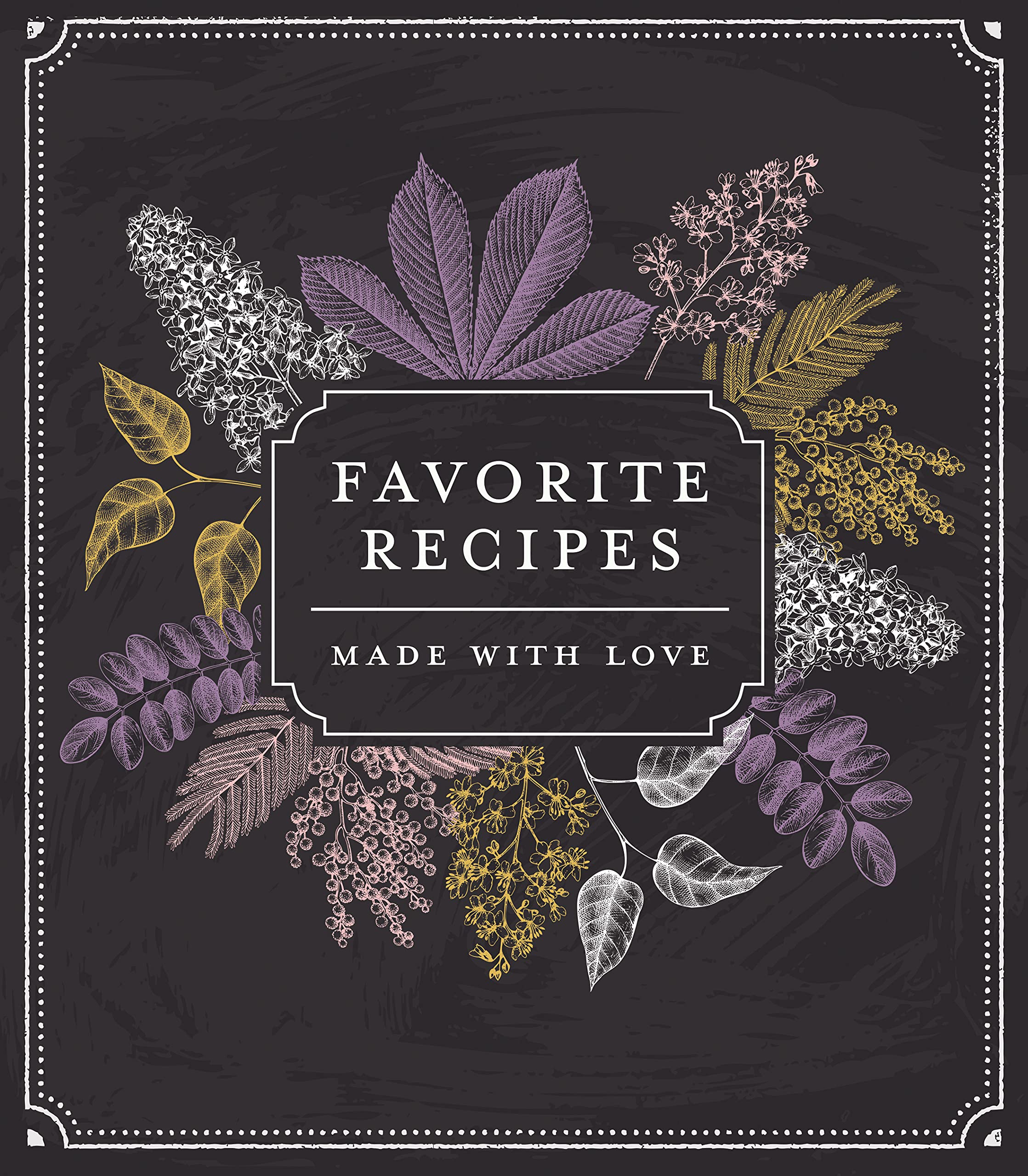 Small Recipe Binder - Favorite Recipes: Made with Love (Chalkboard) - Write in Your Own Recipes Hobbies & Crafts
