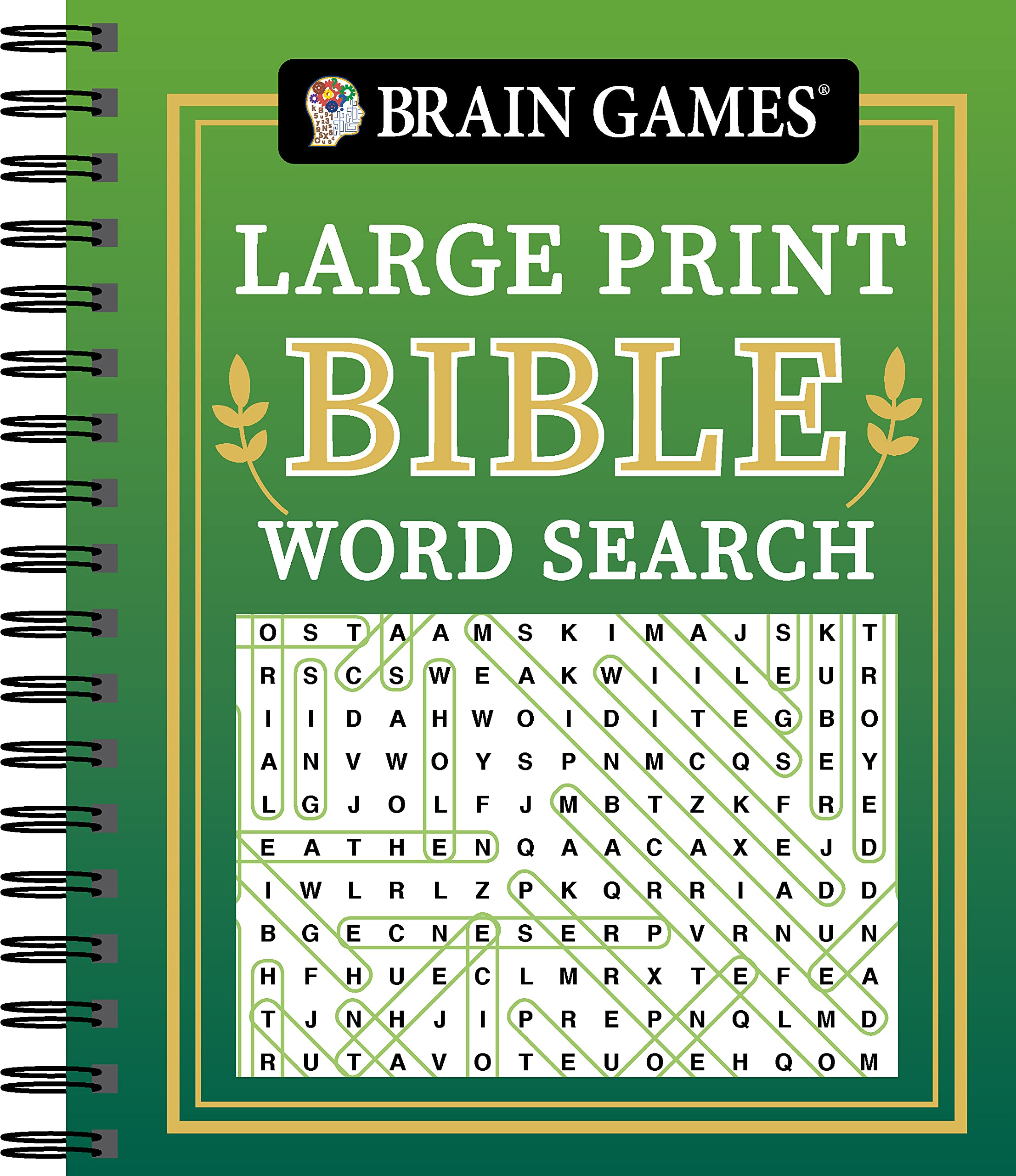 Brain Games - Large Print Bible Word Search (Green) (Brain Games - Bible) Leisure & Fun