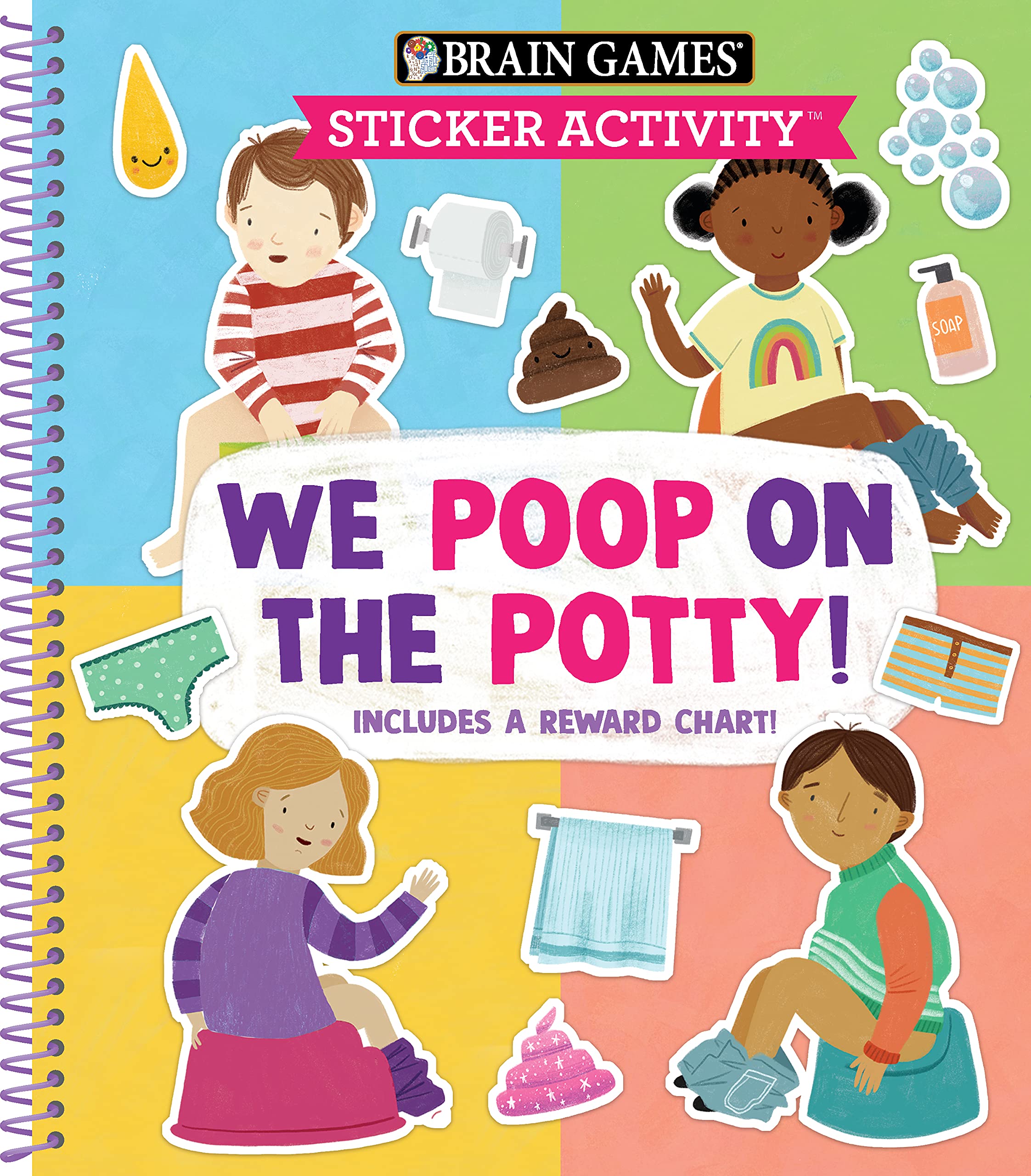 Brain Games - Sticker Activity: We Poop on the Potty!: Includes a Reward Chart Parents & Children