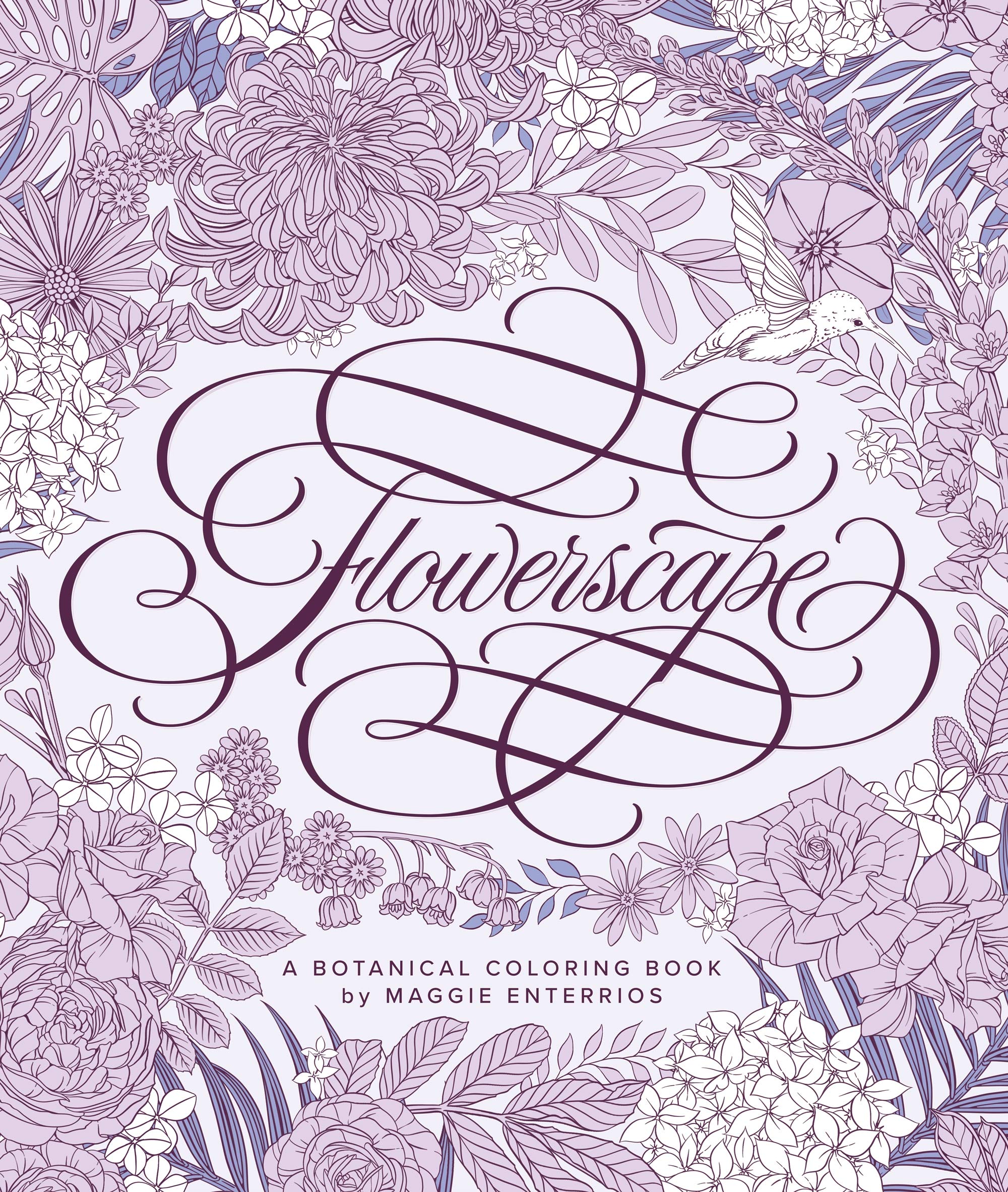Flowerscape: A Botanical Coloring Book Hobbies & Crafts