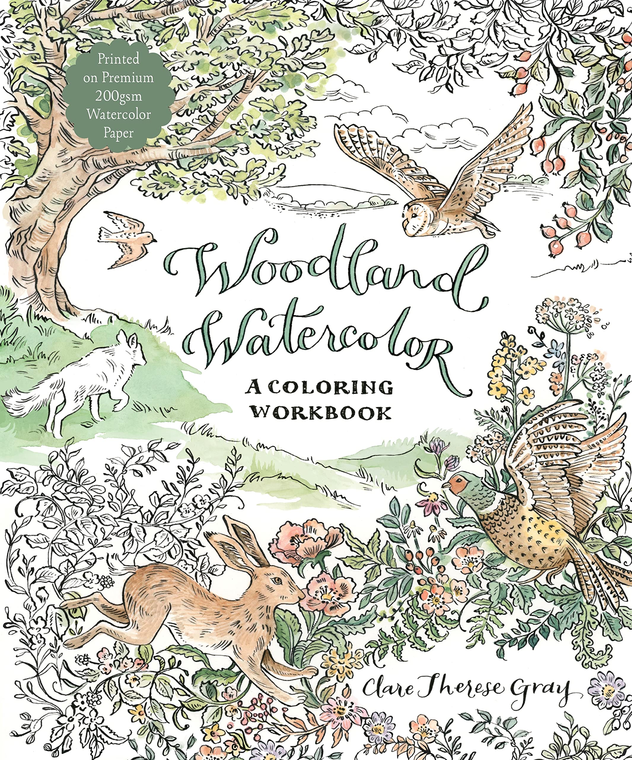 Woodland Watercolor: A Coloring Workbook Film, Art & Culture