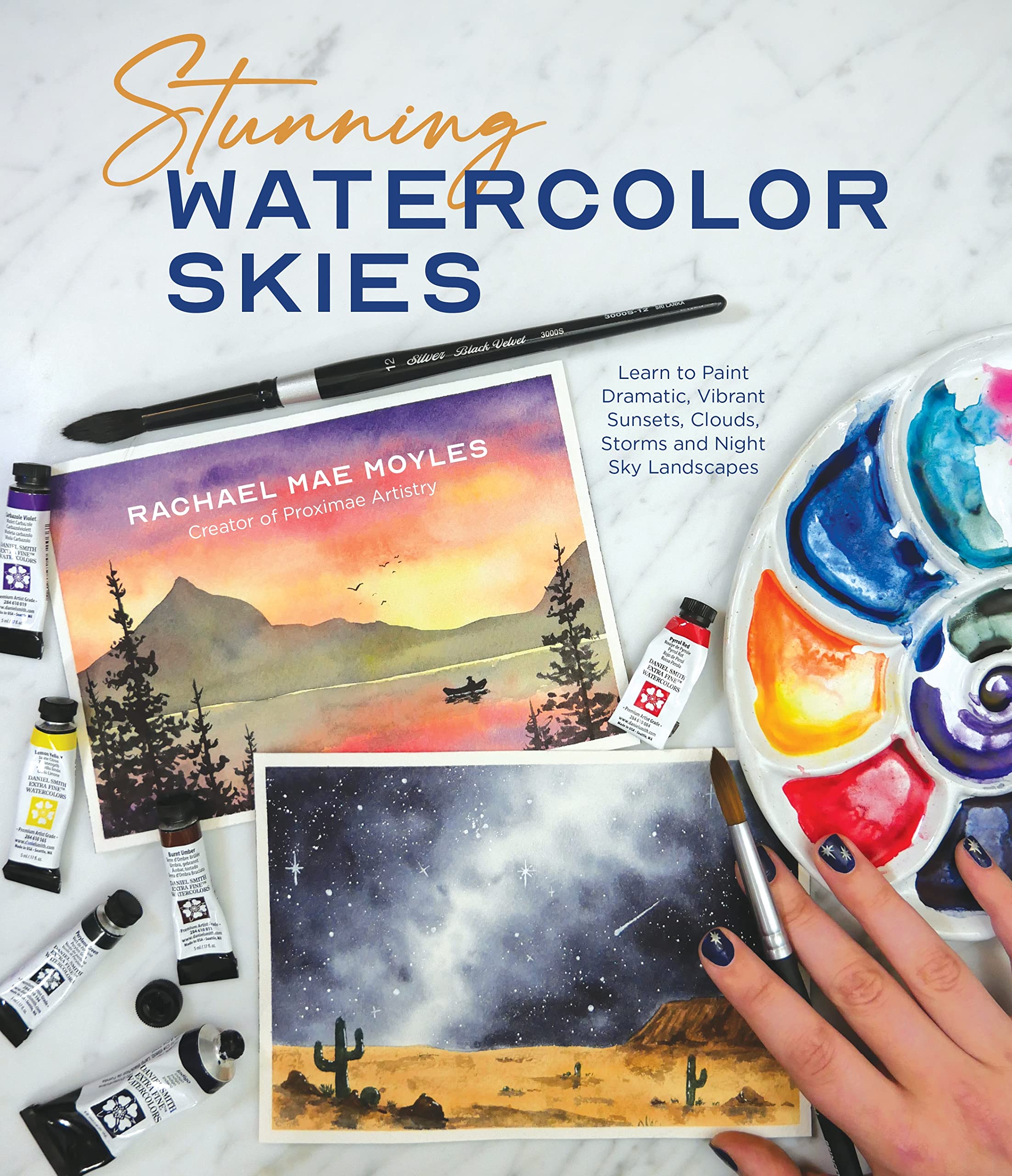Stunning Watercolor Skies: Learn to Paint Dramatic, Vibrant Sunsets, Clouds, Storms and Night Sky Landscapes Film, Art & Culture