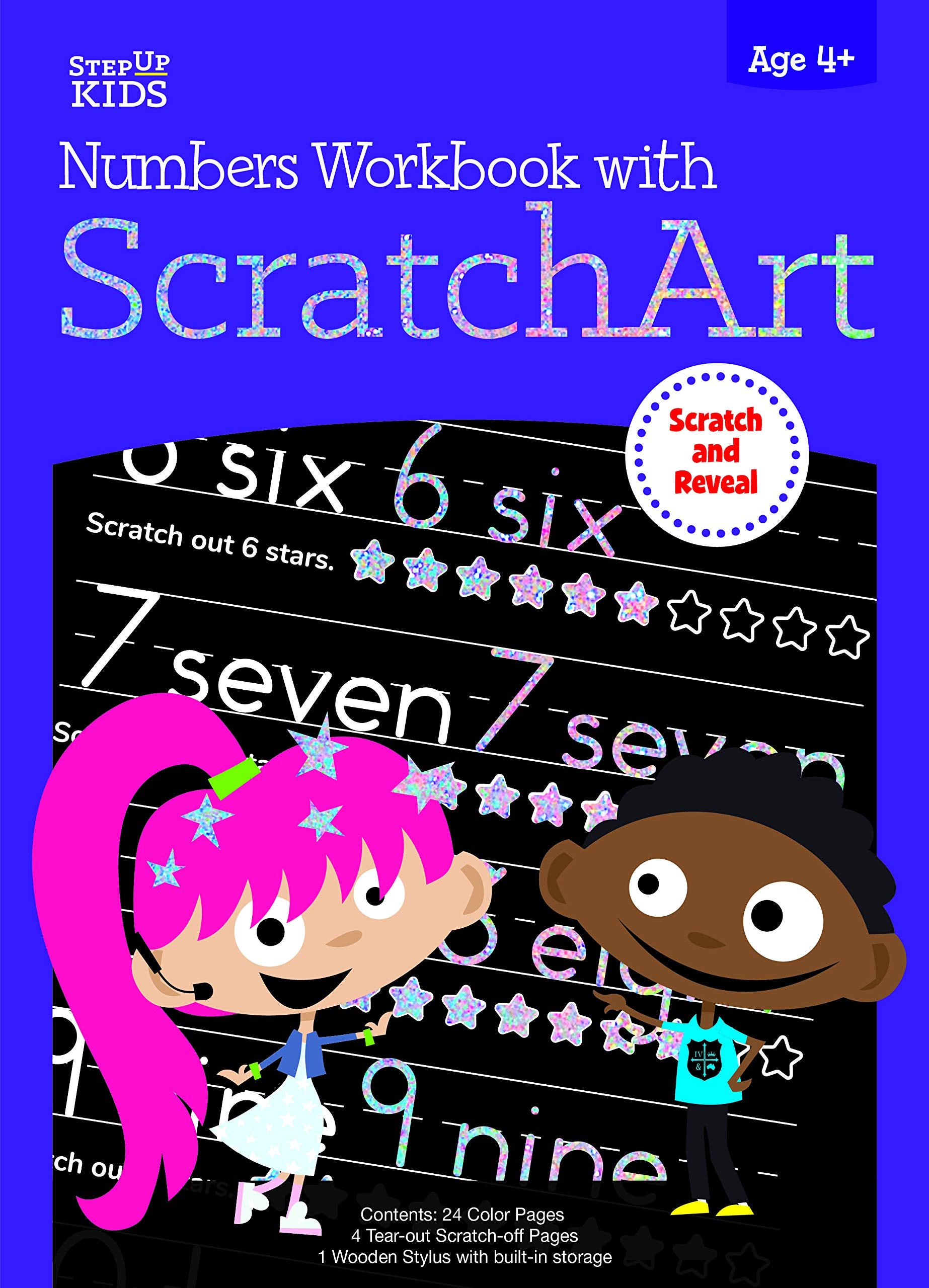 STEP UP KIDS: Numbers Workbook with Scratch Art-Scratch and Reveal Tiptoi & Games
