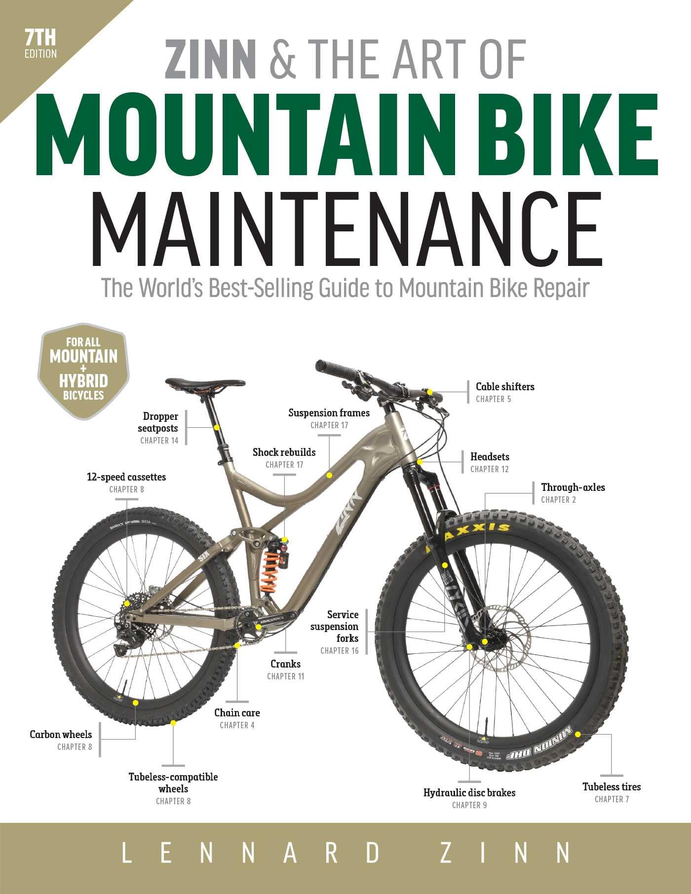 Zinn and the Art of Mountain Bike Maintenance, 7th Edition Leisure, Home & Garden