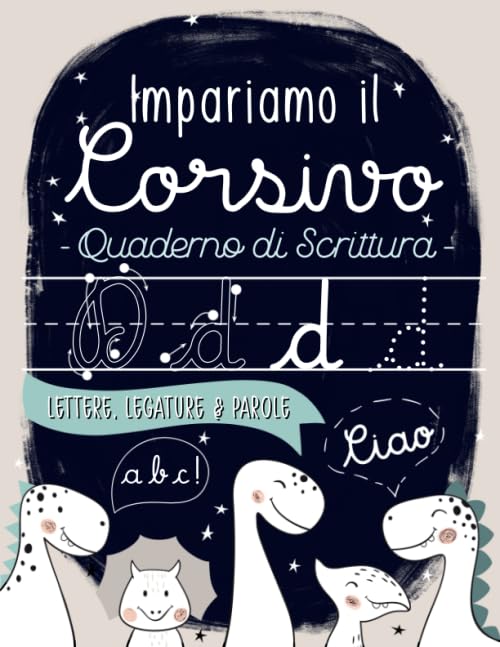 Impariamo il corsivo: Quaderno di scrittura: Lettere, legature & parole Media & Communication
