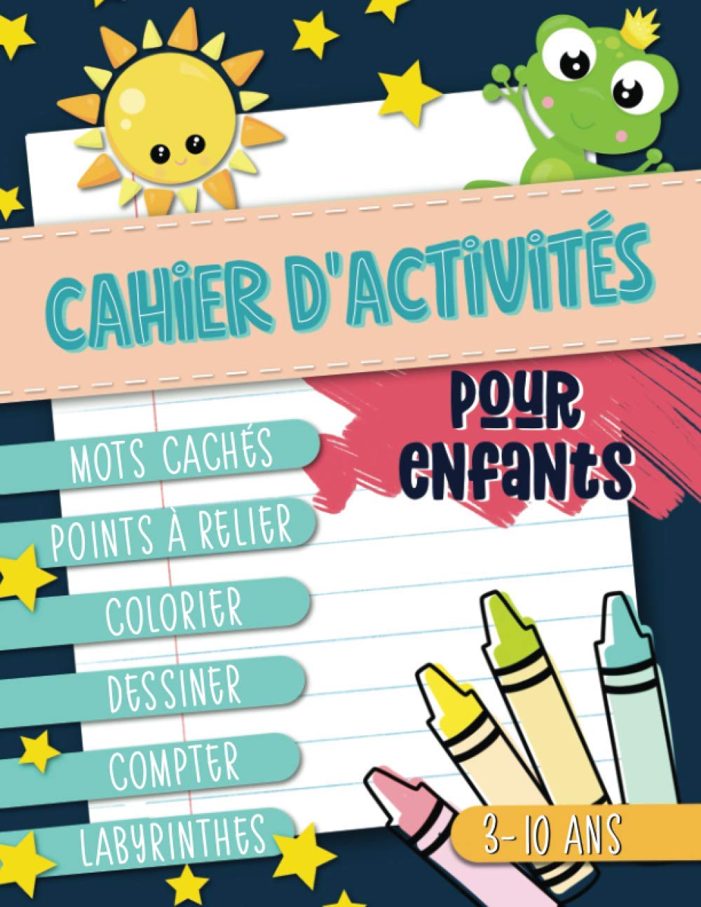 Cahier d'activités pour enfants : mots cachés, points à relier, colorier, dessiner, compter, labyrinthes : 3-10 ans Tiptoi & Games