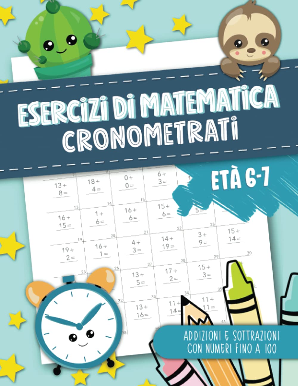 Esercizi di matematica cronometrati - Addizioni e sottrazioni con numeri fino a 100 - Età 6-7 Tiptoi & Games