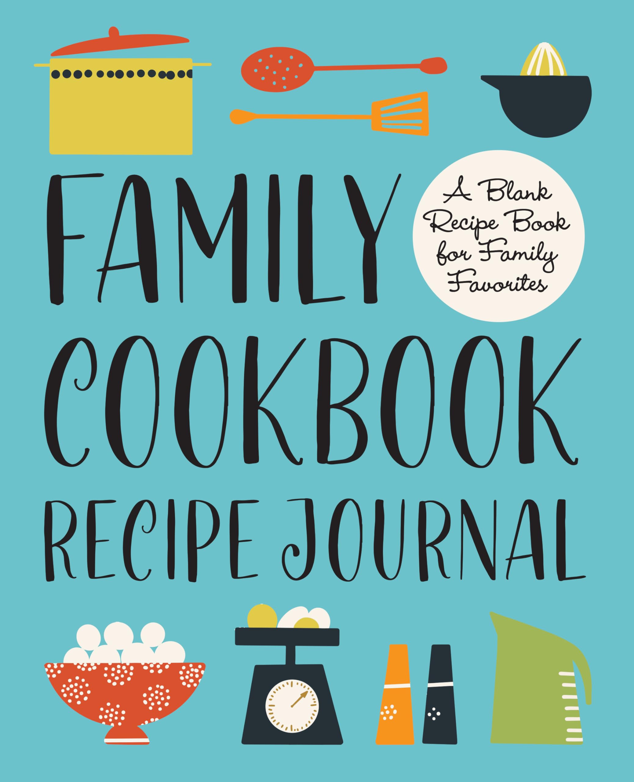Family Cookbook Recipe Journal Leisure, Home & Garden