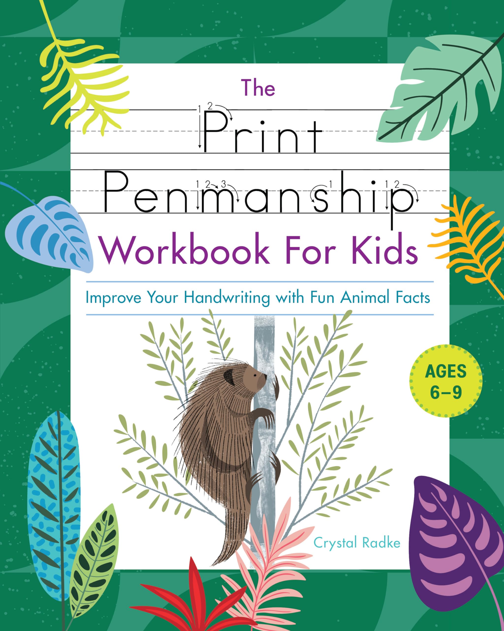 The Print Penmanship Workbook for Kids Learning & Reference