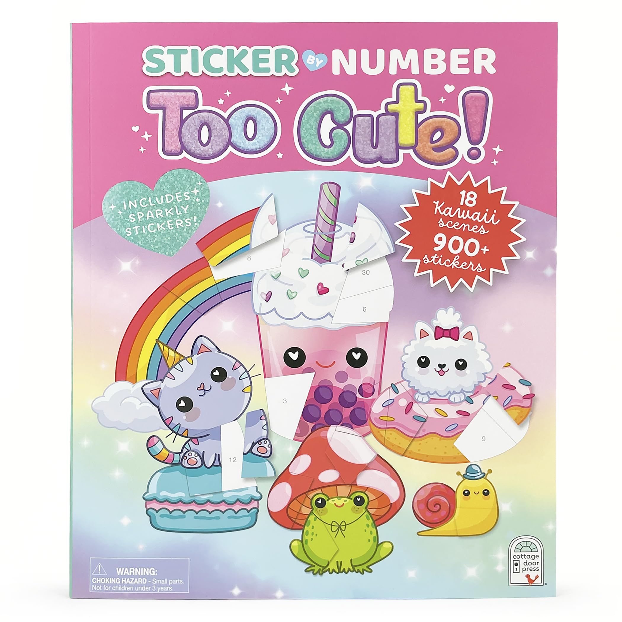 Sticker by Number Too Cute! Non-fiction