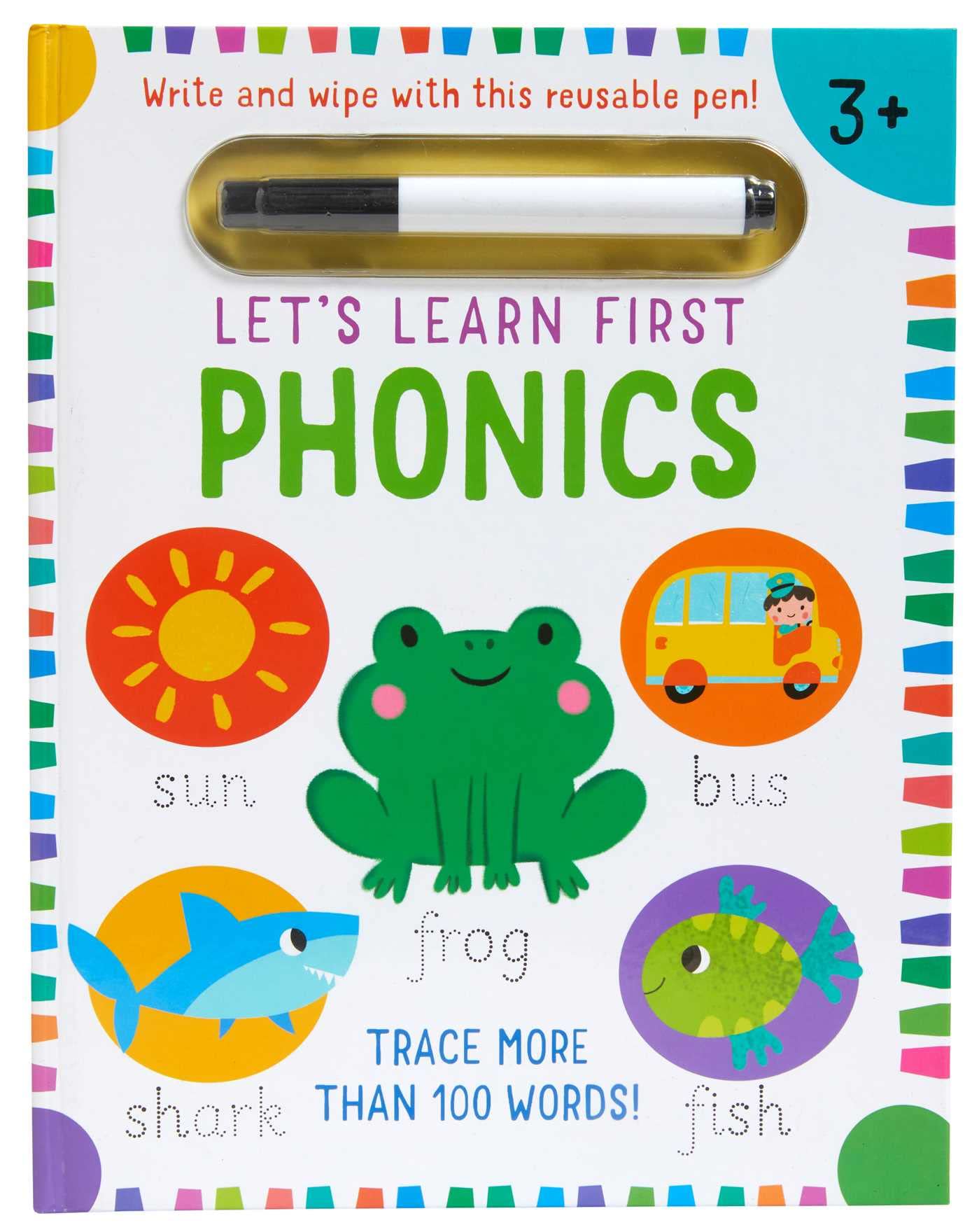 Let's Learn: First Phonics: (Early Reading Skills, Letter Writing Workbook, Pen Control, Write and Wipe) Parents & Children