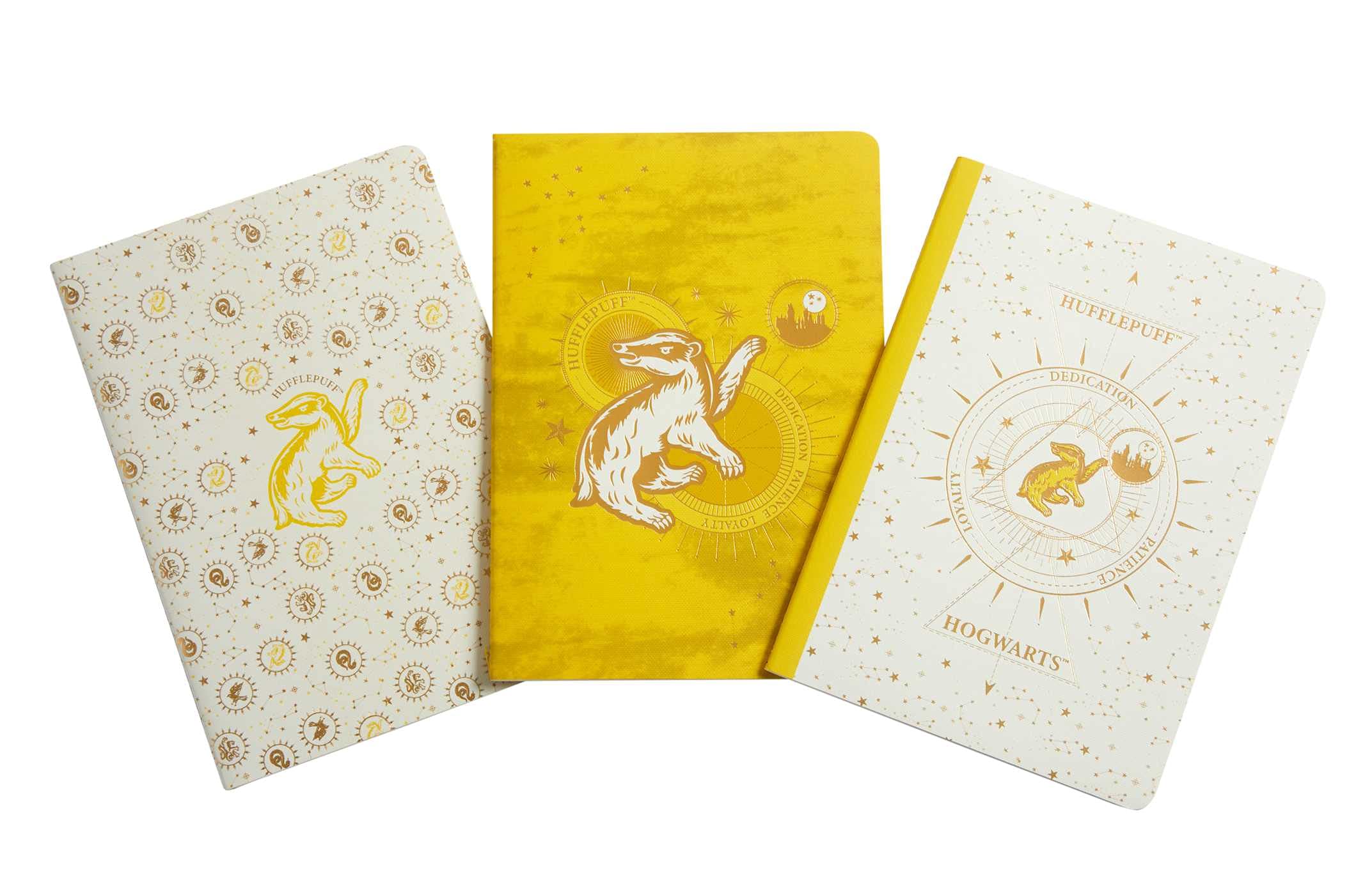 Harry Potter: Hufflepuff Constellation Sewn Notebook Collection (Set of 3) (Harry Potter: Constellation) Film, Art & Culture