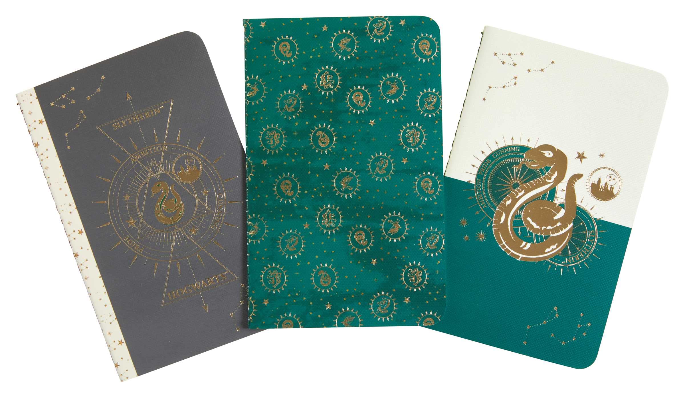 Harry Potter: Slytherin Constellation Sewn Pocket Notebook Collection (Set of 3) (Harry Potter: Constellation) Film, Art & Culture