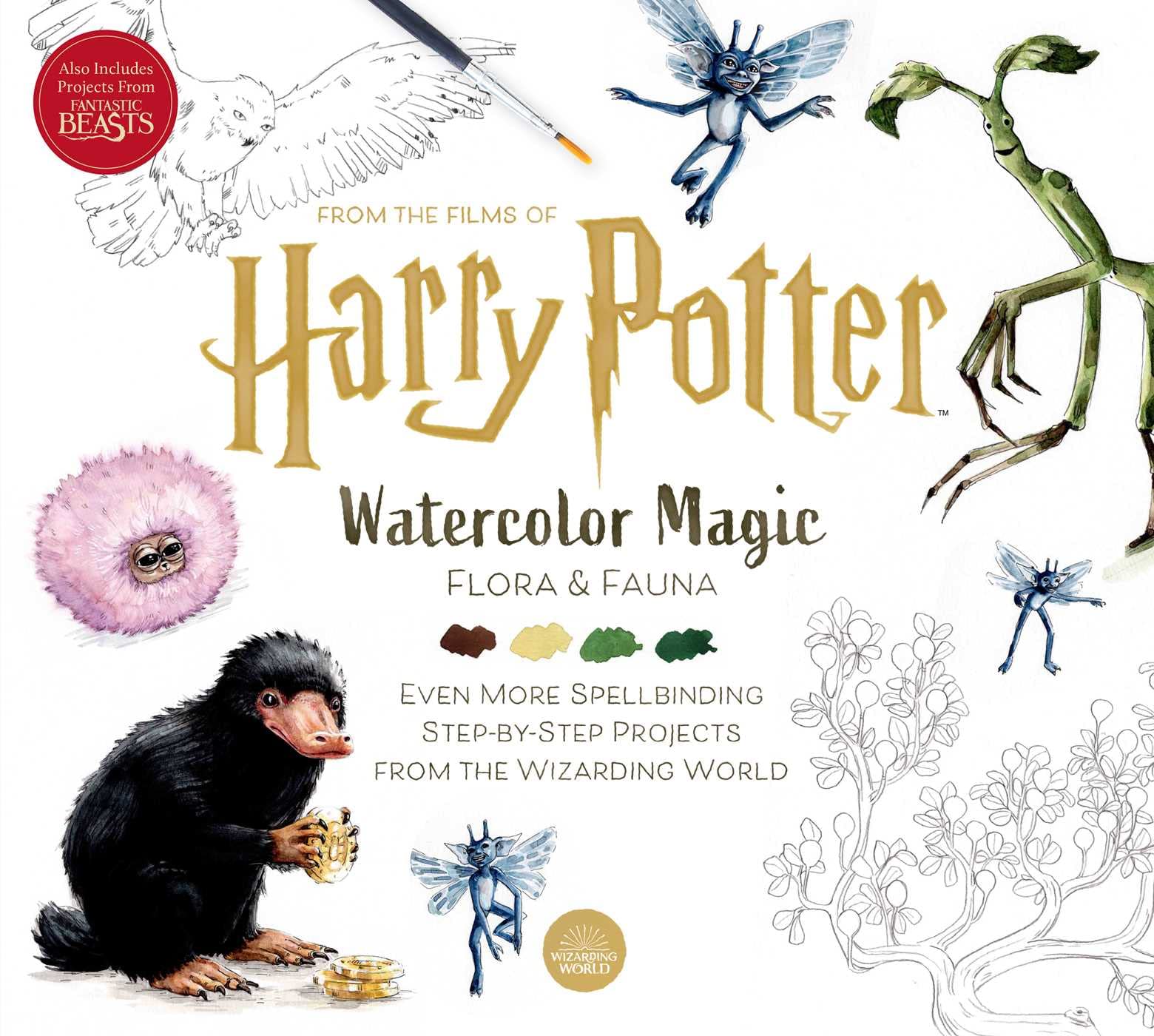 Harry Potter: Watercolor Magic: Flora & Fauna Books